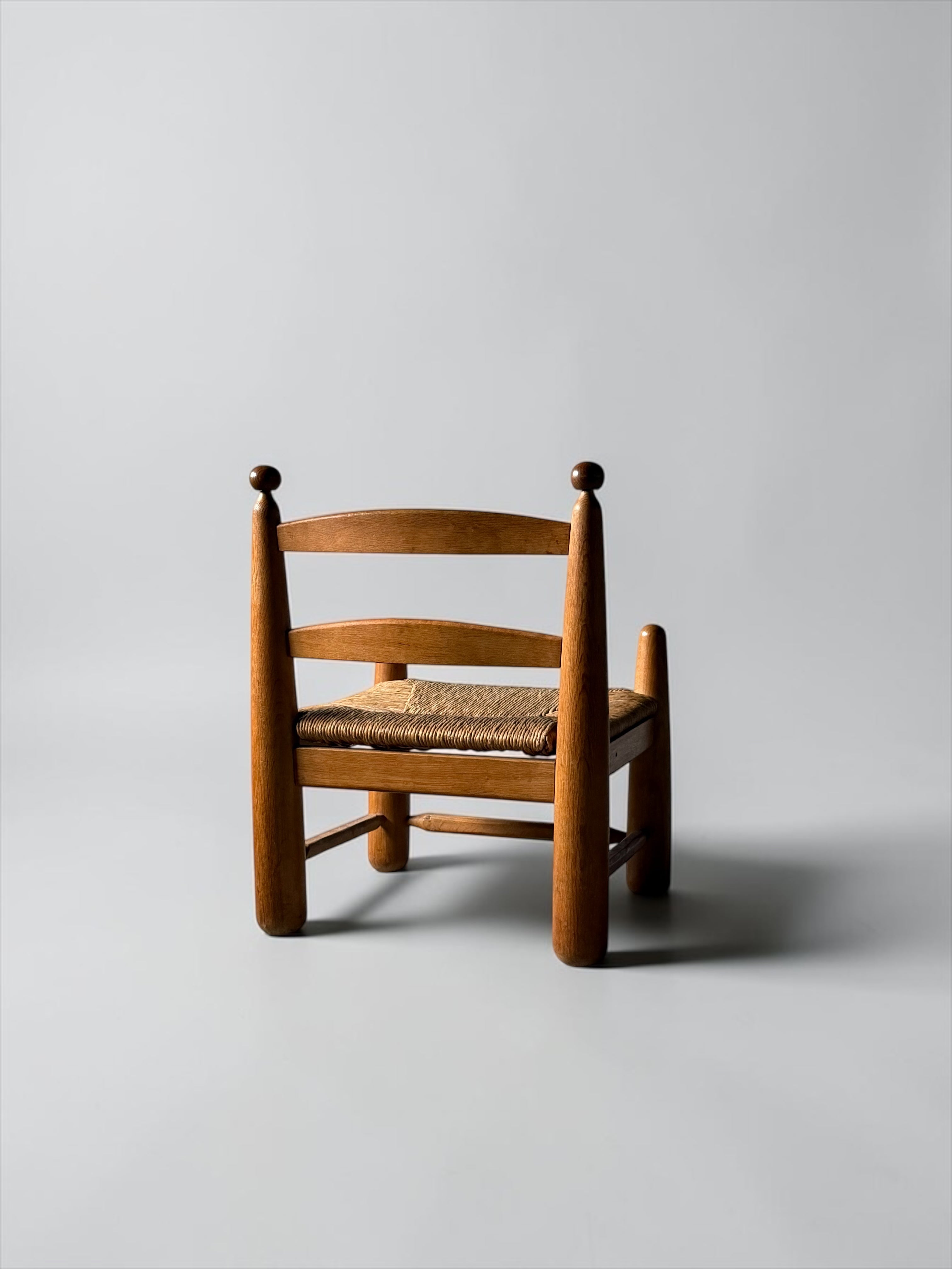 Rush Seat Lounge Chair, 1950s