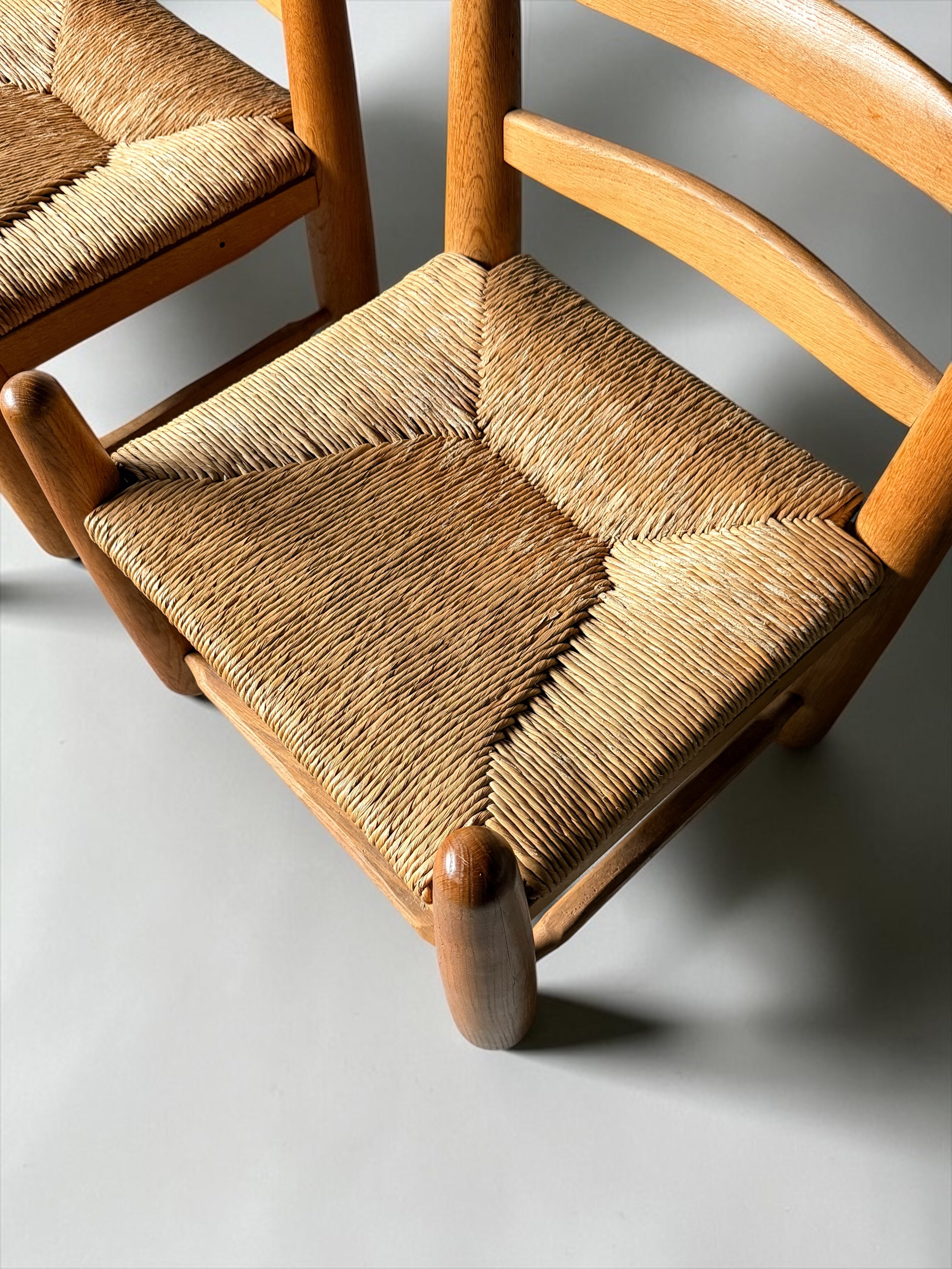 Rush Seat Lounge Chair, 1950s