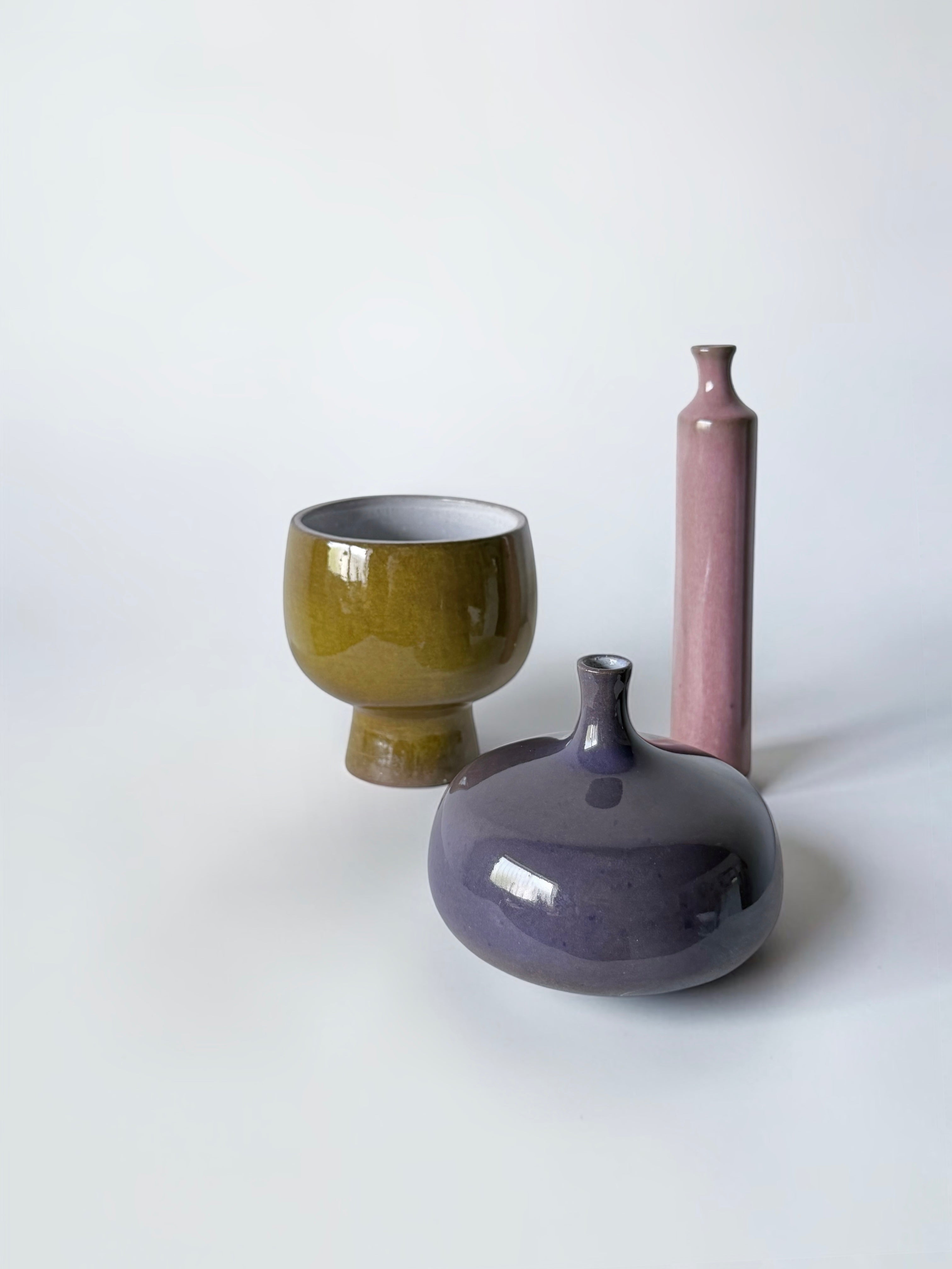 Ceramic Flower Vase by Jacques & Dani Ruelland, France 1960s