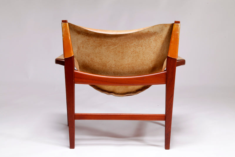 Sling chair in teak by Illum Wikkelsø