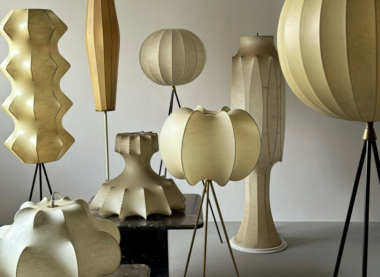 Cocoon Floor Lamps and Pendant Lamps !