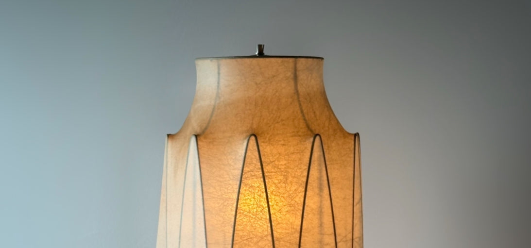 Large Sculptural Cocoon floor lamp for Flos, Italy 1960s