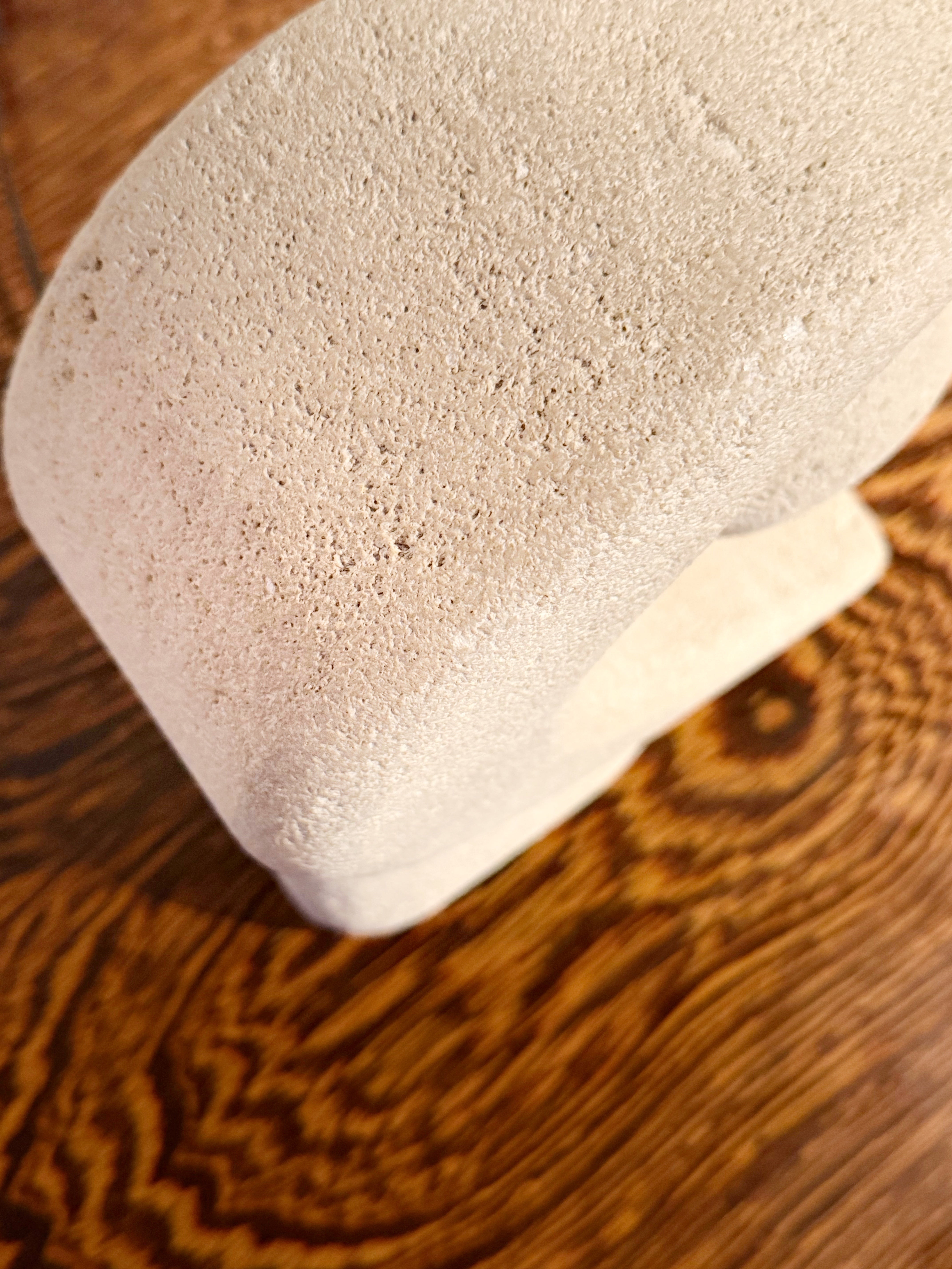 Carved Stone Lamp By Pierre Albert Tormost, 1960s　