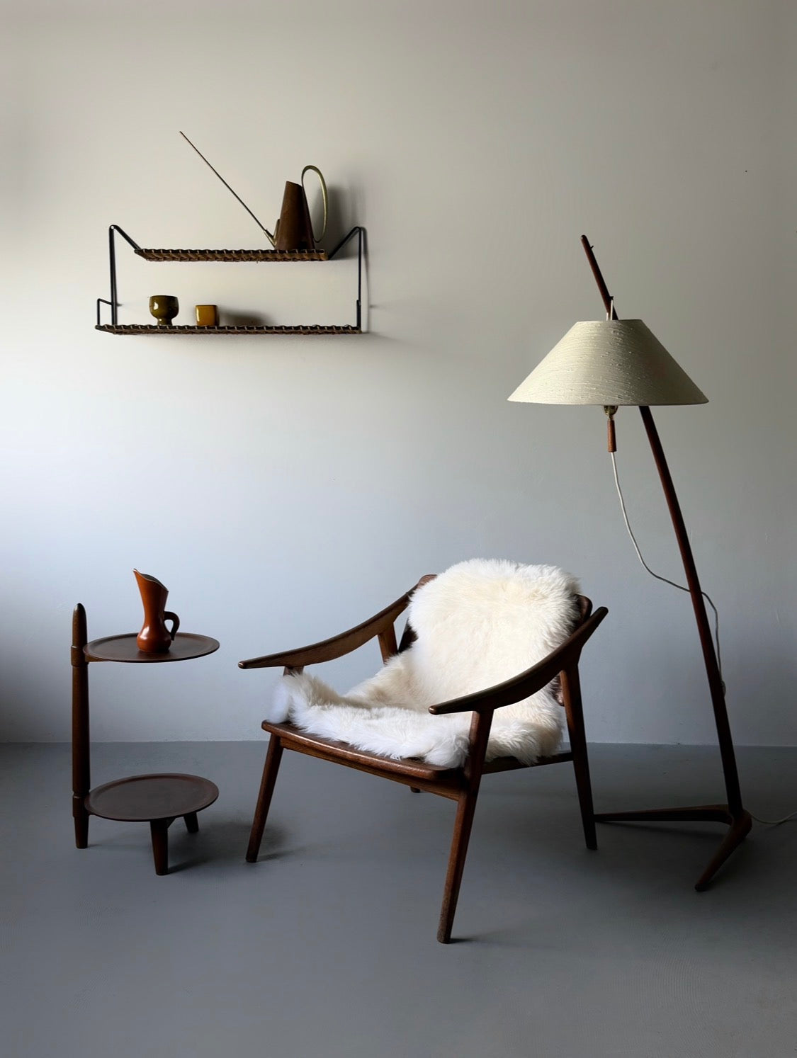 Dornstab Floor Lamp by A. Pöll for Kalmar, Austria 1920 to 1949　