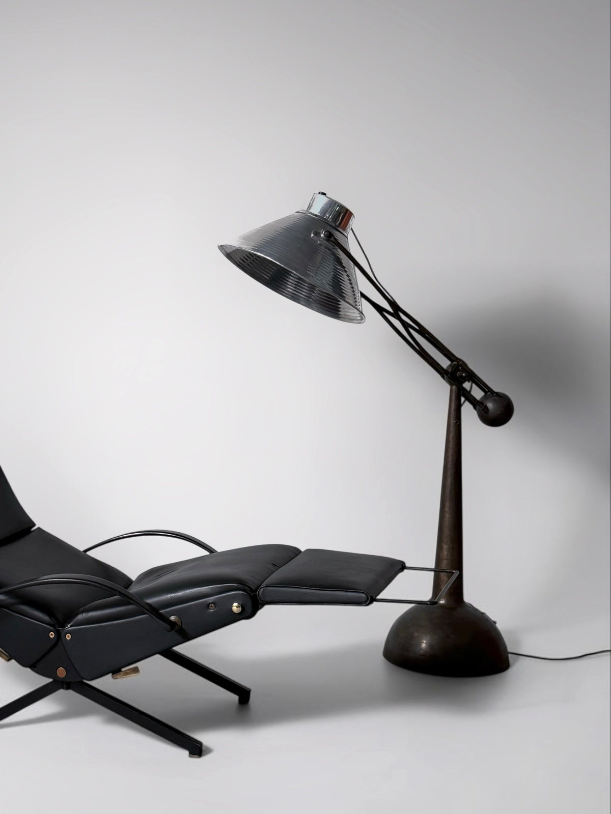 Large Medical Floor Lamp by André Walter, France 1930s–1940s