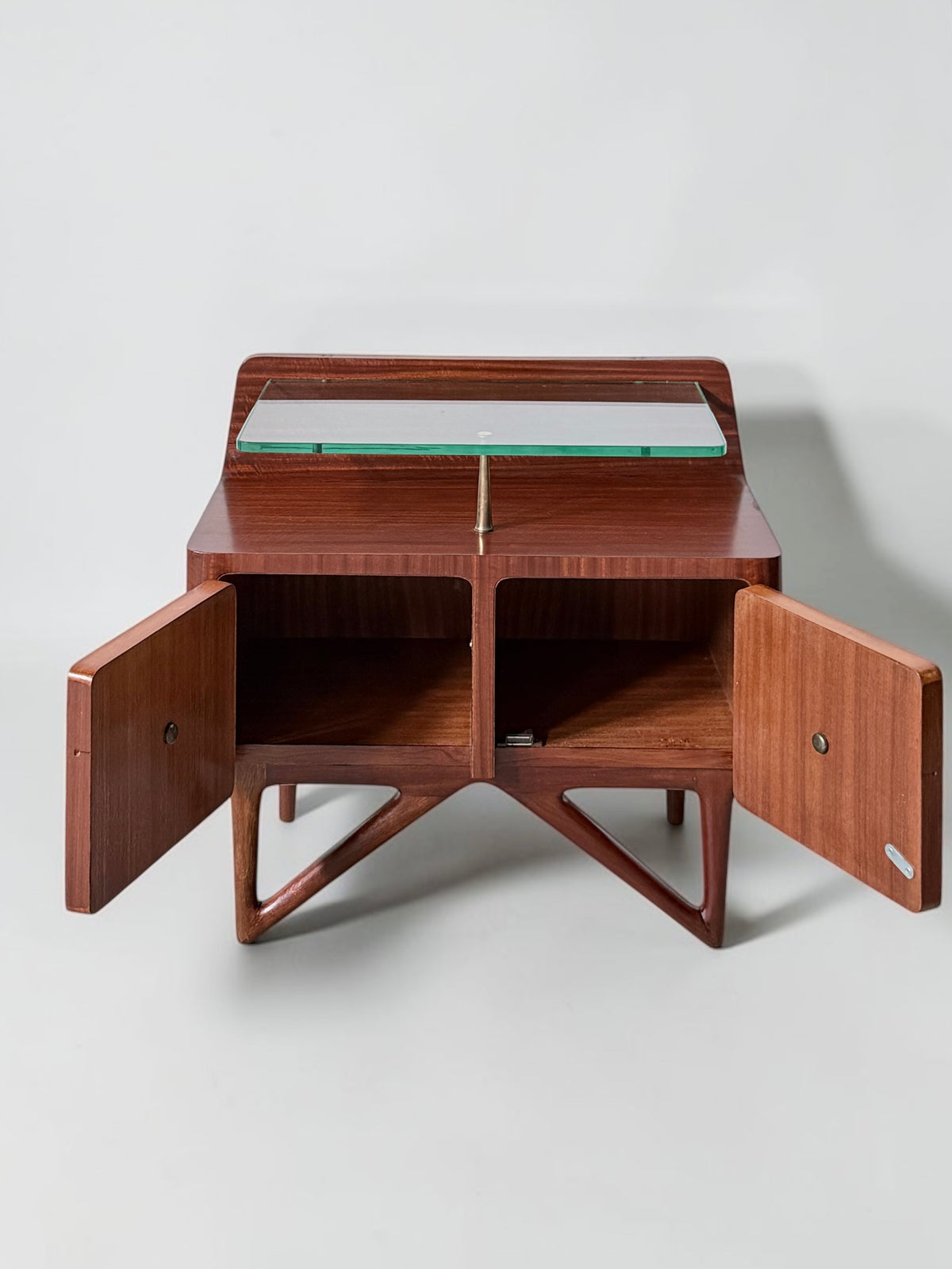 Pair of Italian Bedside Cabinets, Italy 1950s
