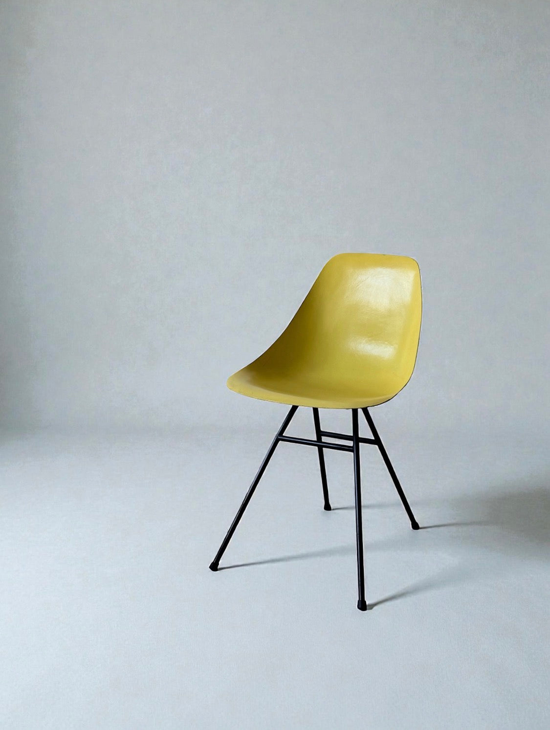 Coccinelle chair with compass legs by René-Jean Caillette for Steiner, France 1958