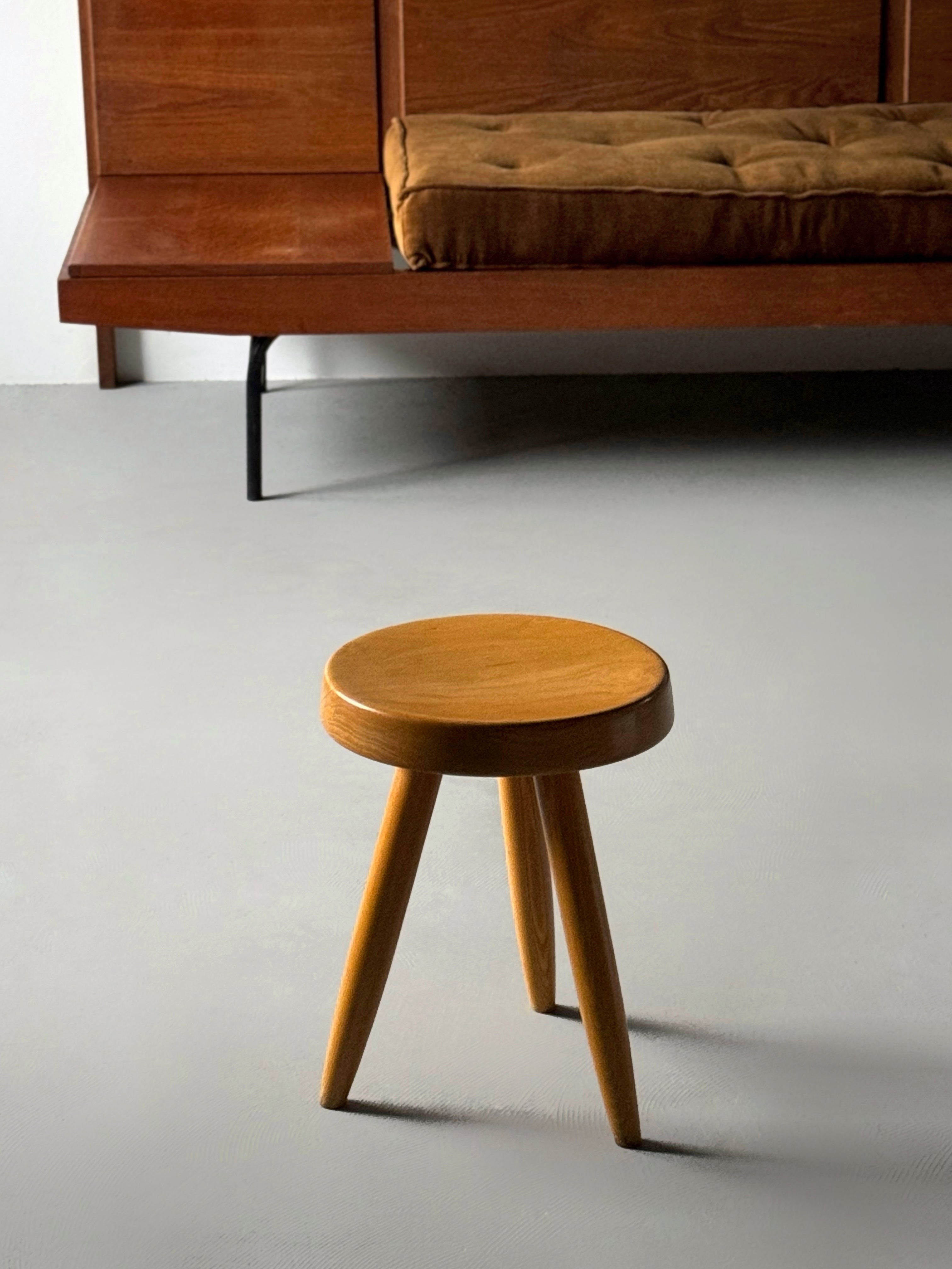 High Berger stool Designed by Charlotte Perriand