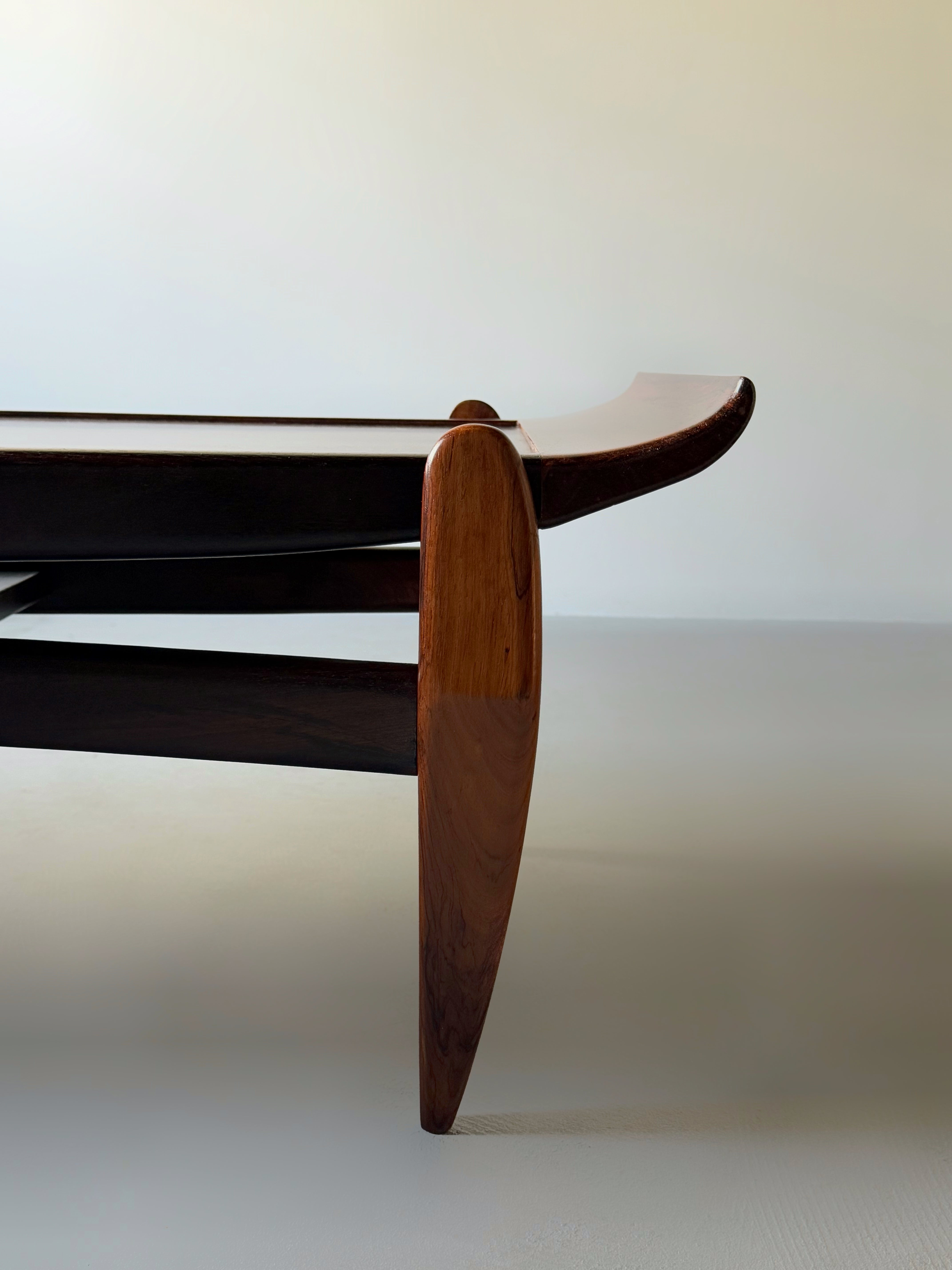 Brazilian Modern Coffee Table by Jean Gillon for Wood Art