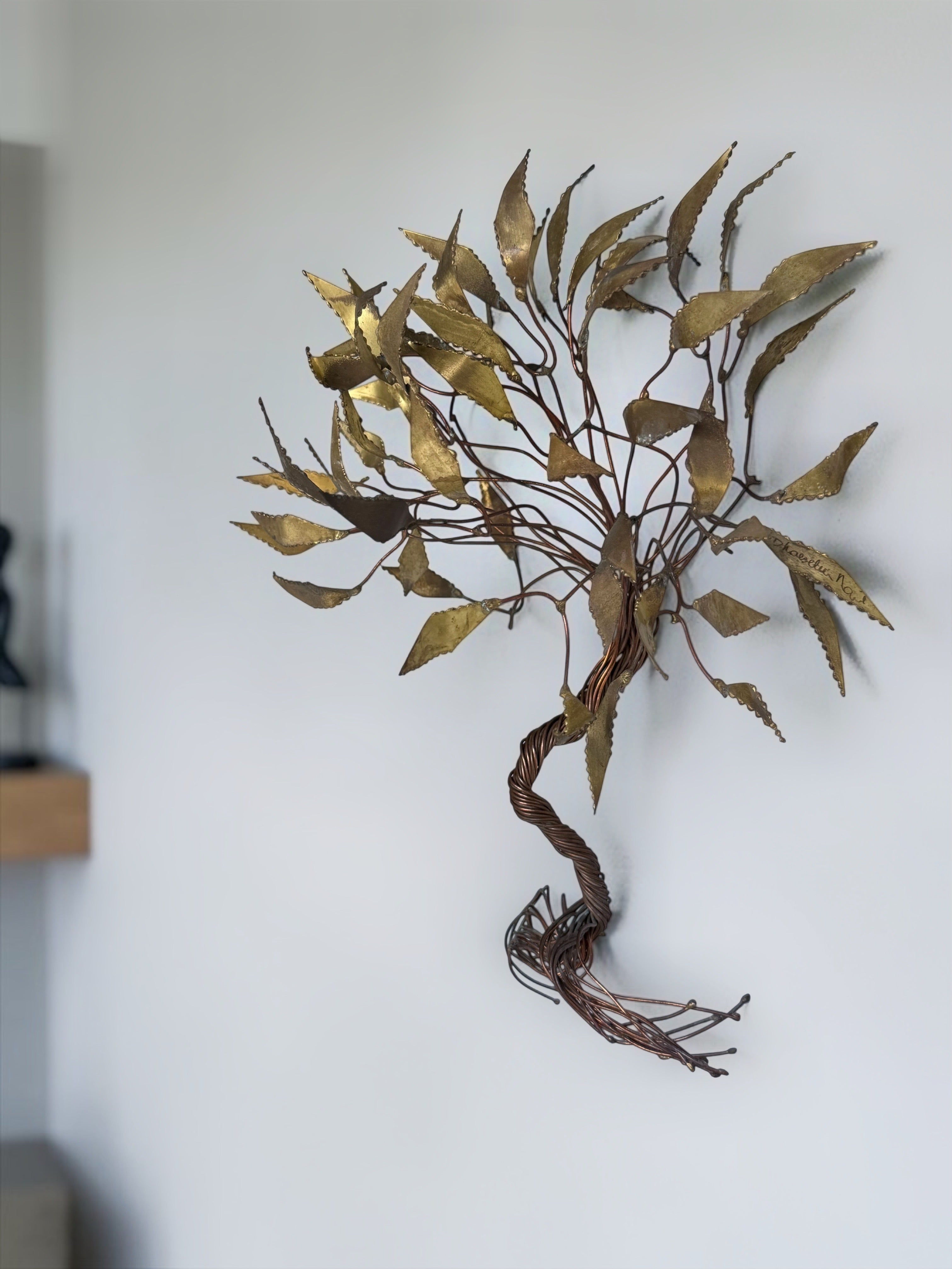 Tree Sculpture in Brass by Daniël Dhaeseleer, Belgium, 1970