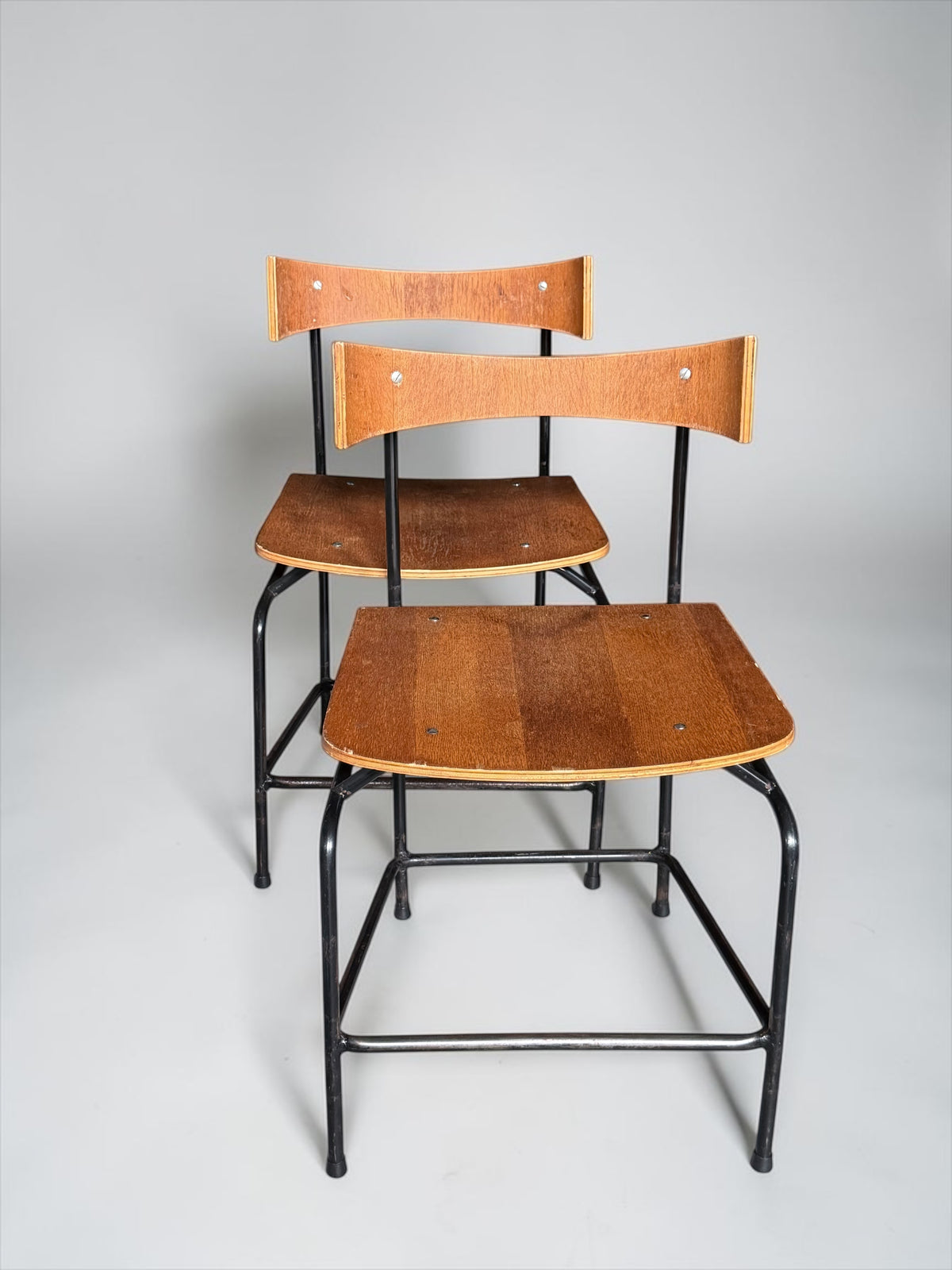 Set of Dining Chairs by Jacques Seeuws for Swan Deinze, Belgium, 1959