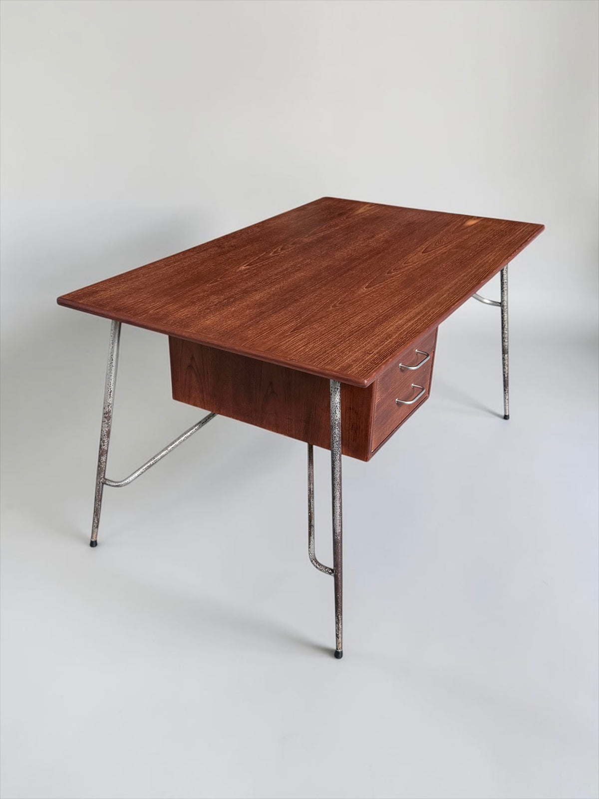 Teak Model 202 Desk by Børge Mogensen, Denmark 1950s