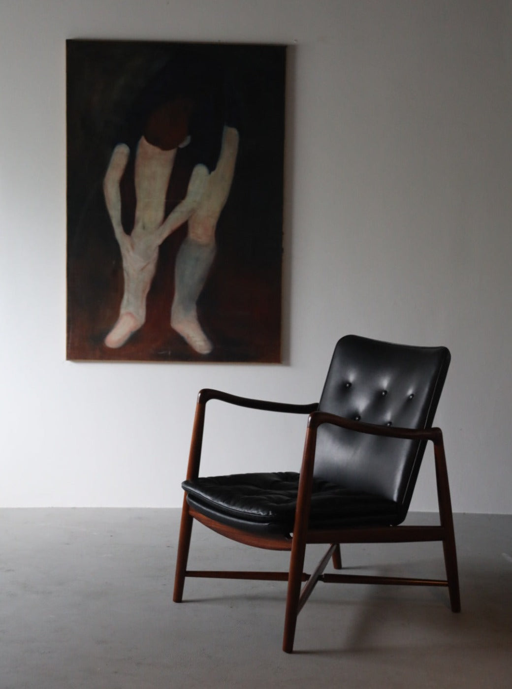 BO59 fireplace chair in rosewood by Finn Juhl