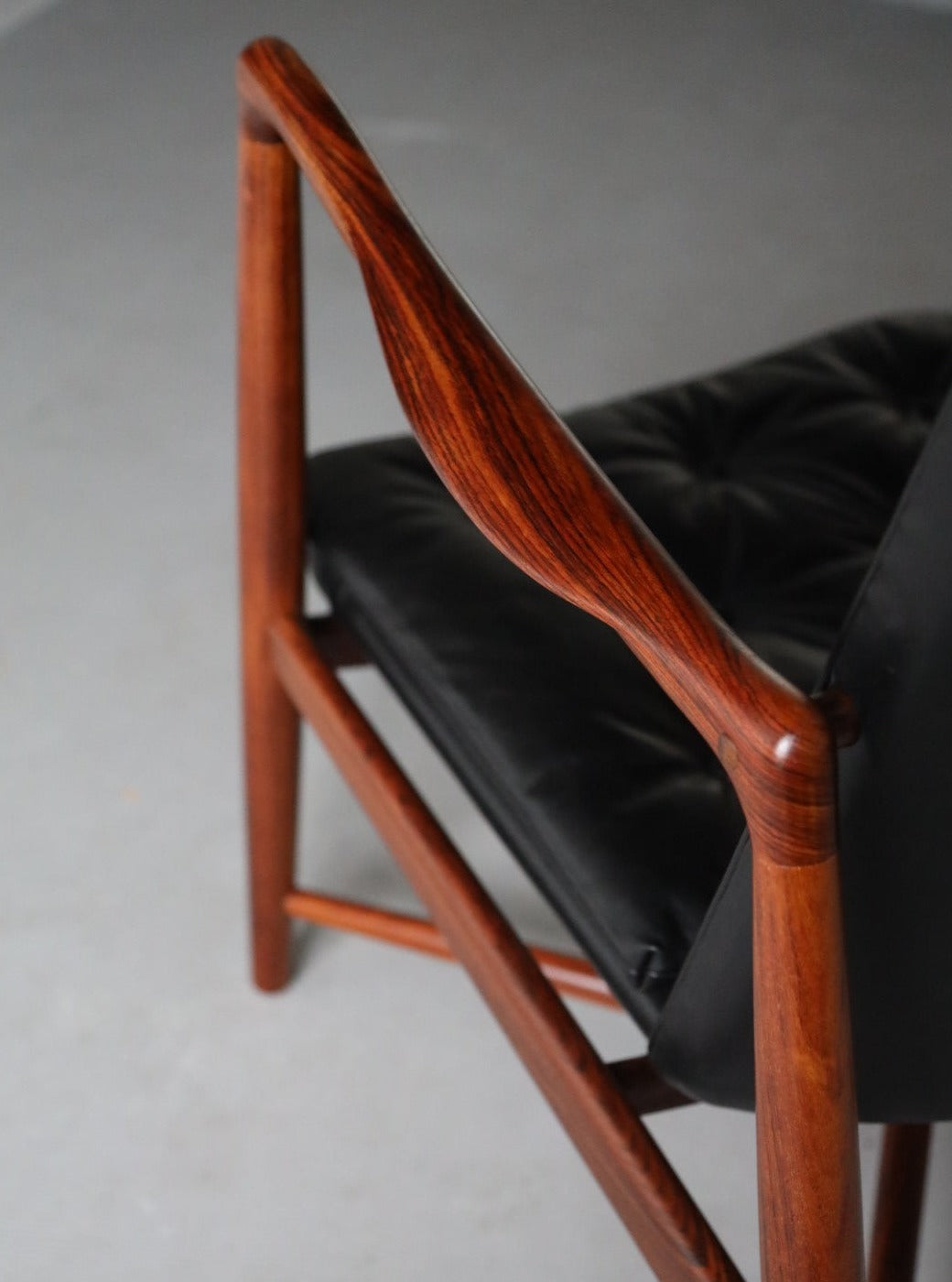 BO59 fireplace chair in rosewood by Finn Juhl