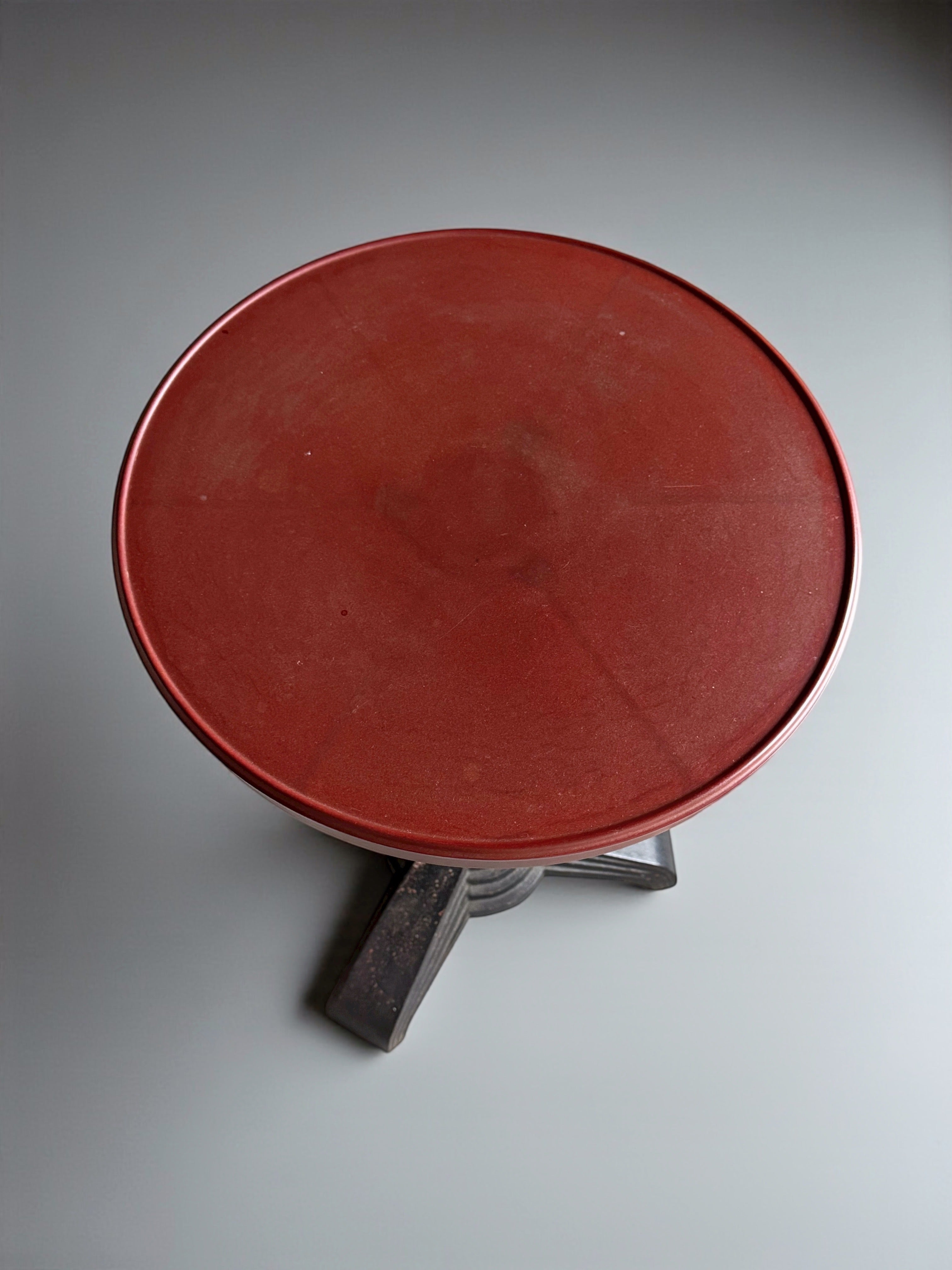 Louis Vuitton Cast Iron Bistro Table with Bakelite top, France 1930s