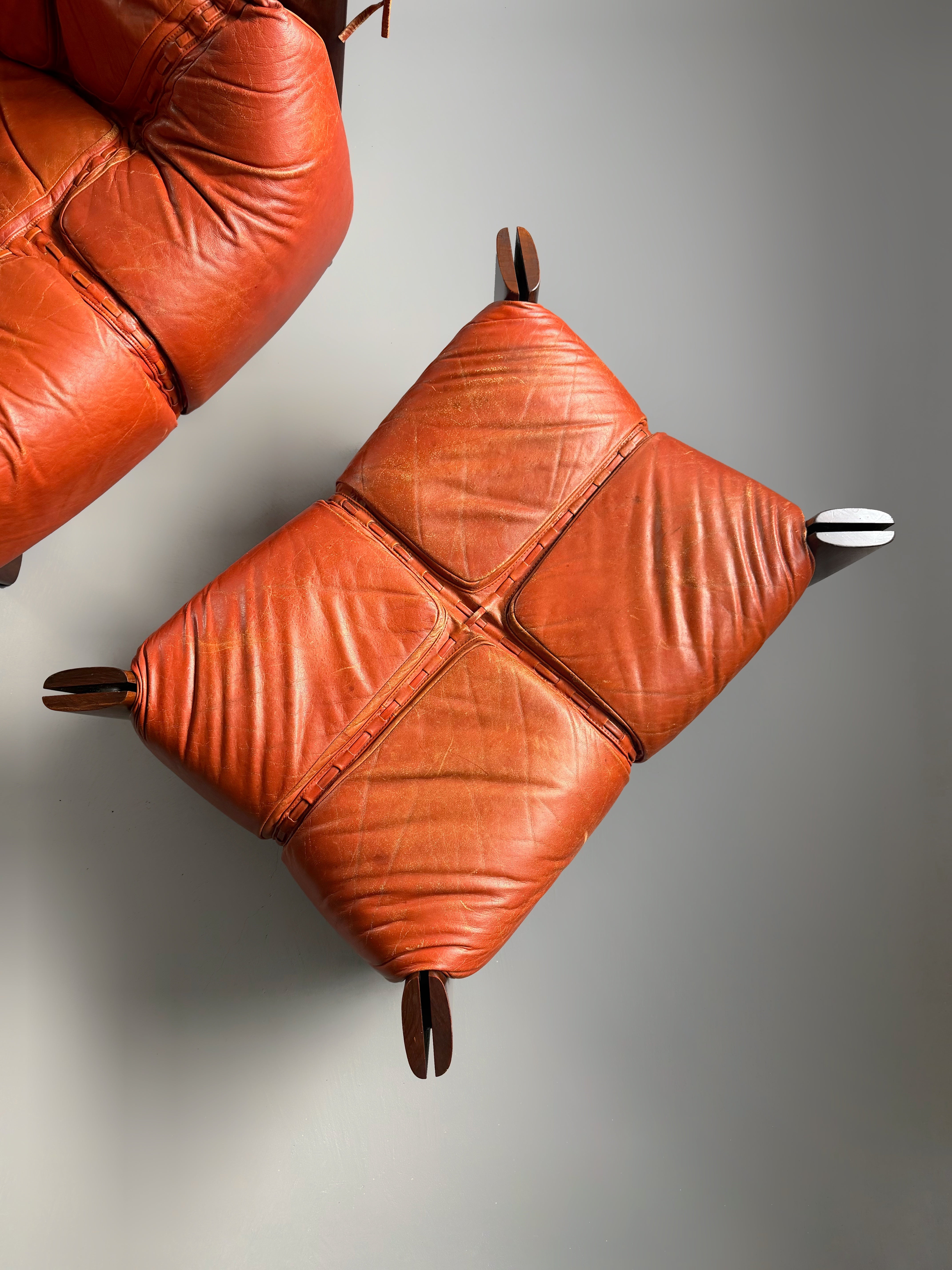MP-211 Lounge Chair with Ottoman by Percival Lafer, Brasil 1970s