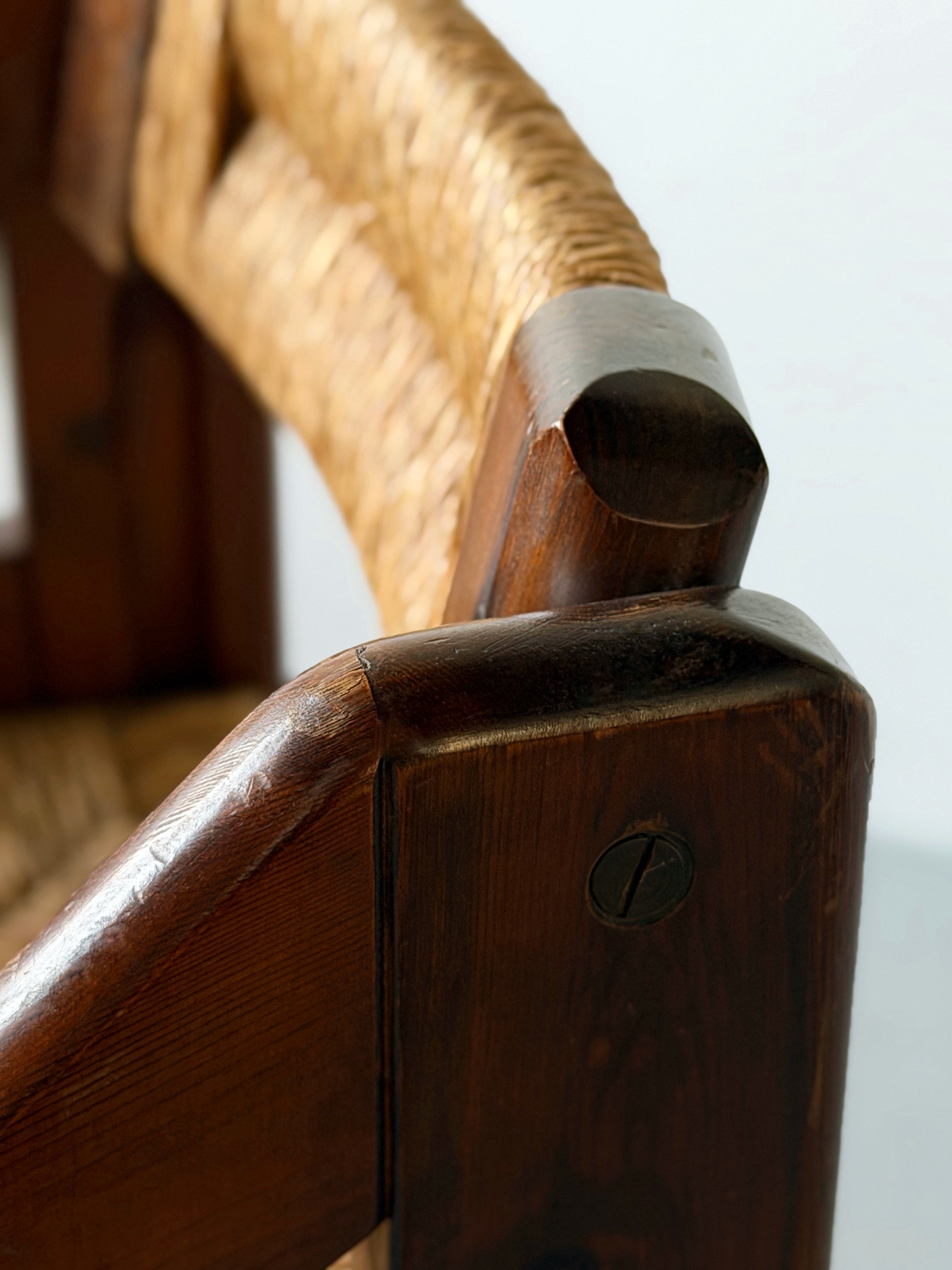 Brutalist Armchair designed by Silvio Coppola for Fratelli Montina, Italy, 1970s