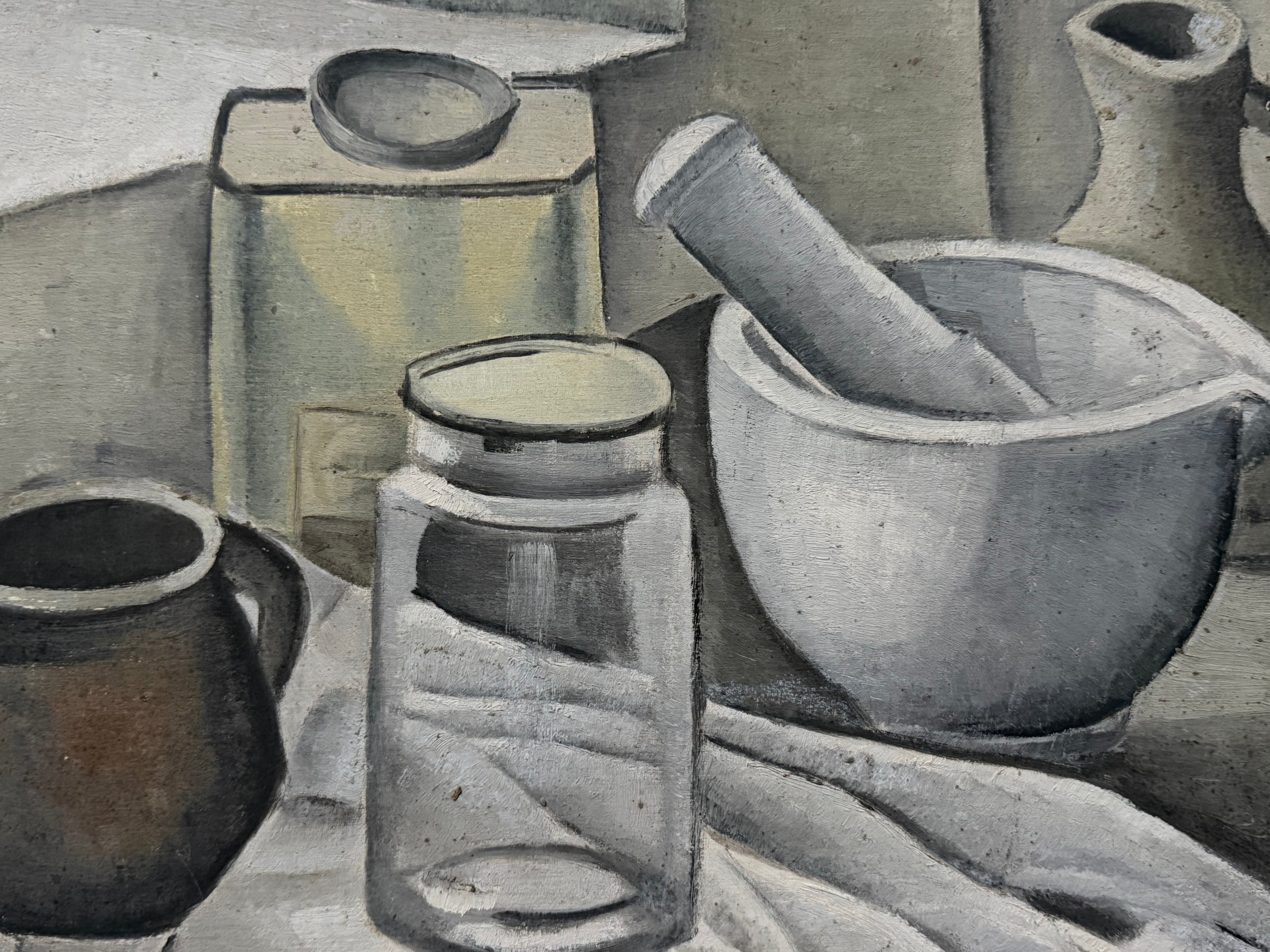 Vintage Oil Still Life Painting, Germany, 1950s　