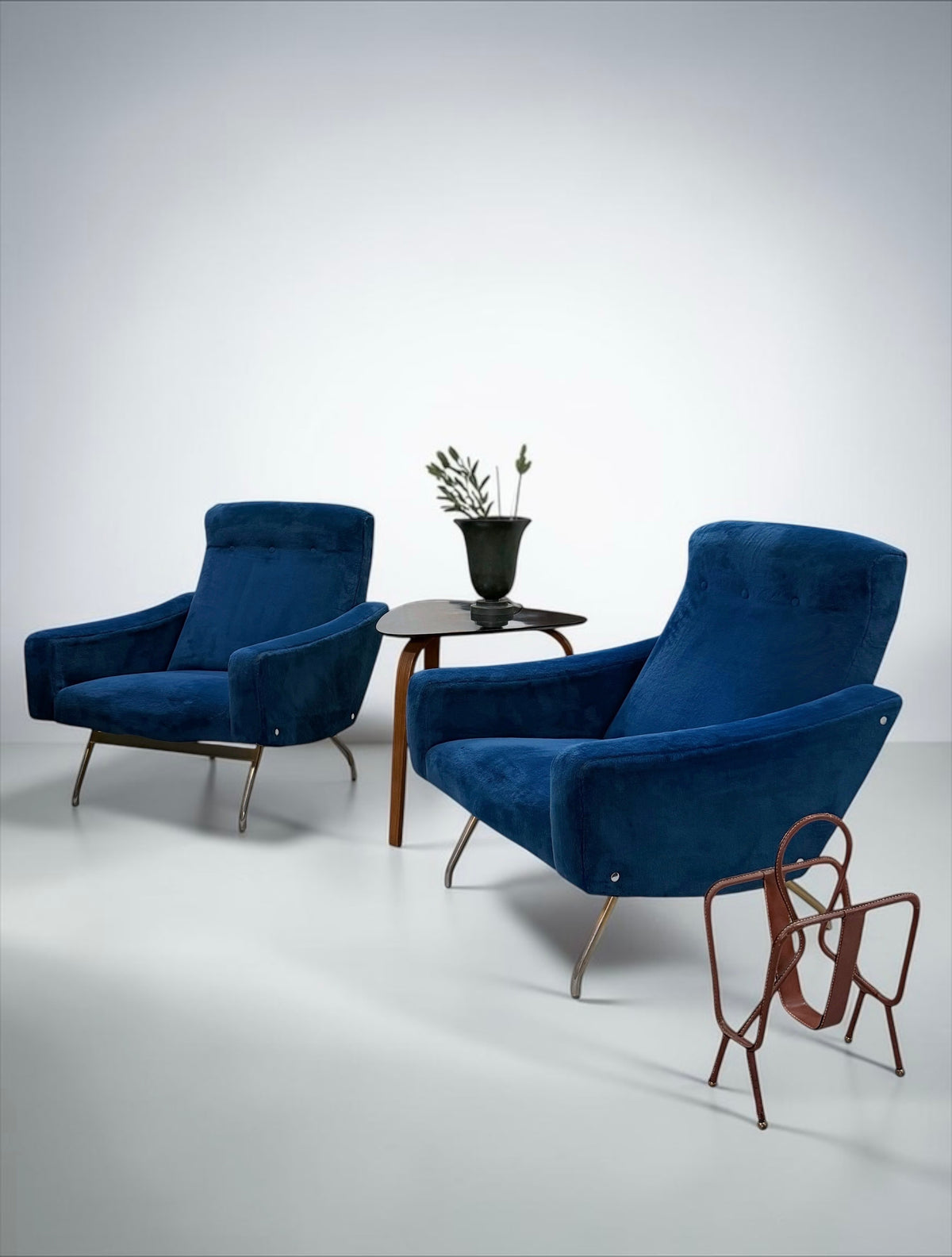 Model 743 Armchairs by Joseph-André Motte for Steiner, France, 1957