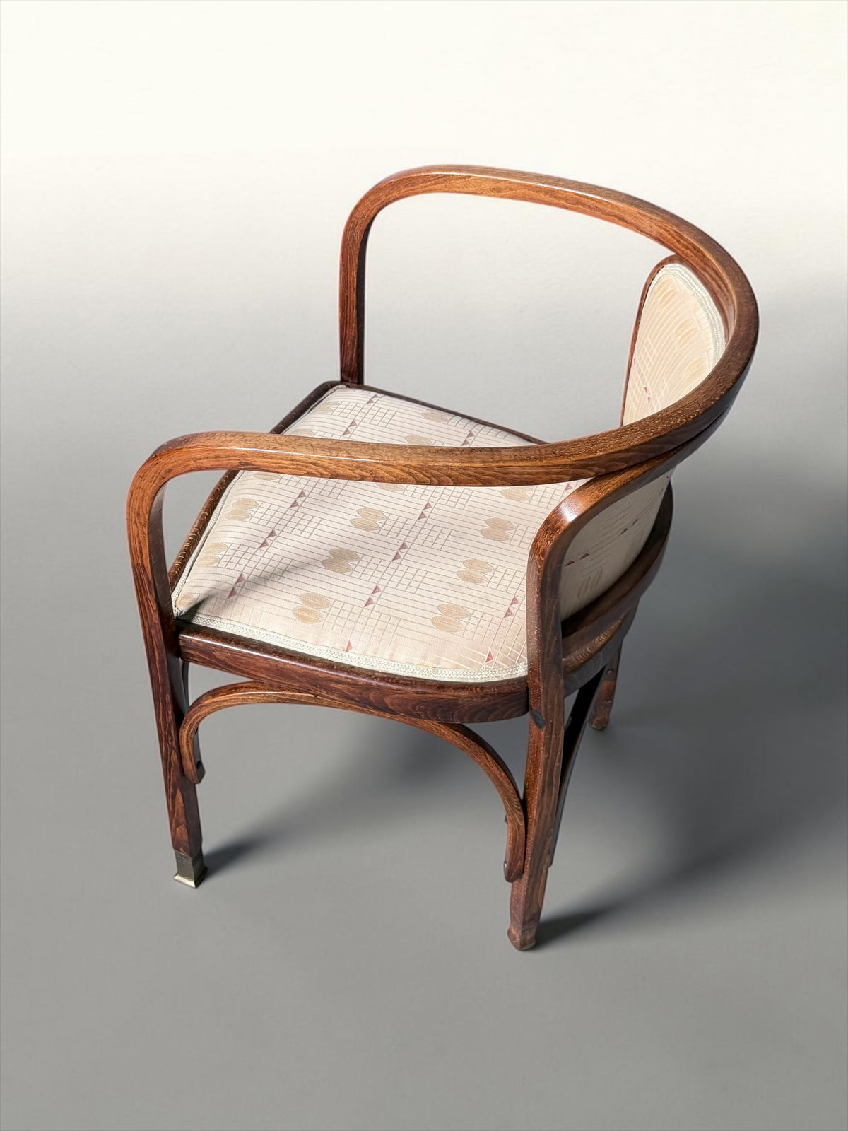 Set of 4 Model 715 Armchairs by Gustav Siegel (Austrian, 1880-1970) for J&J Kohn, Austria 1899　