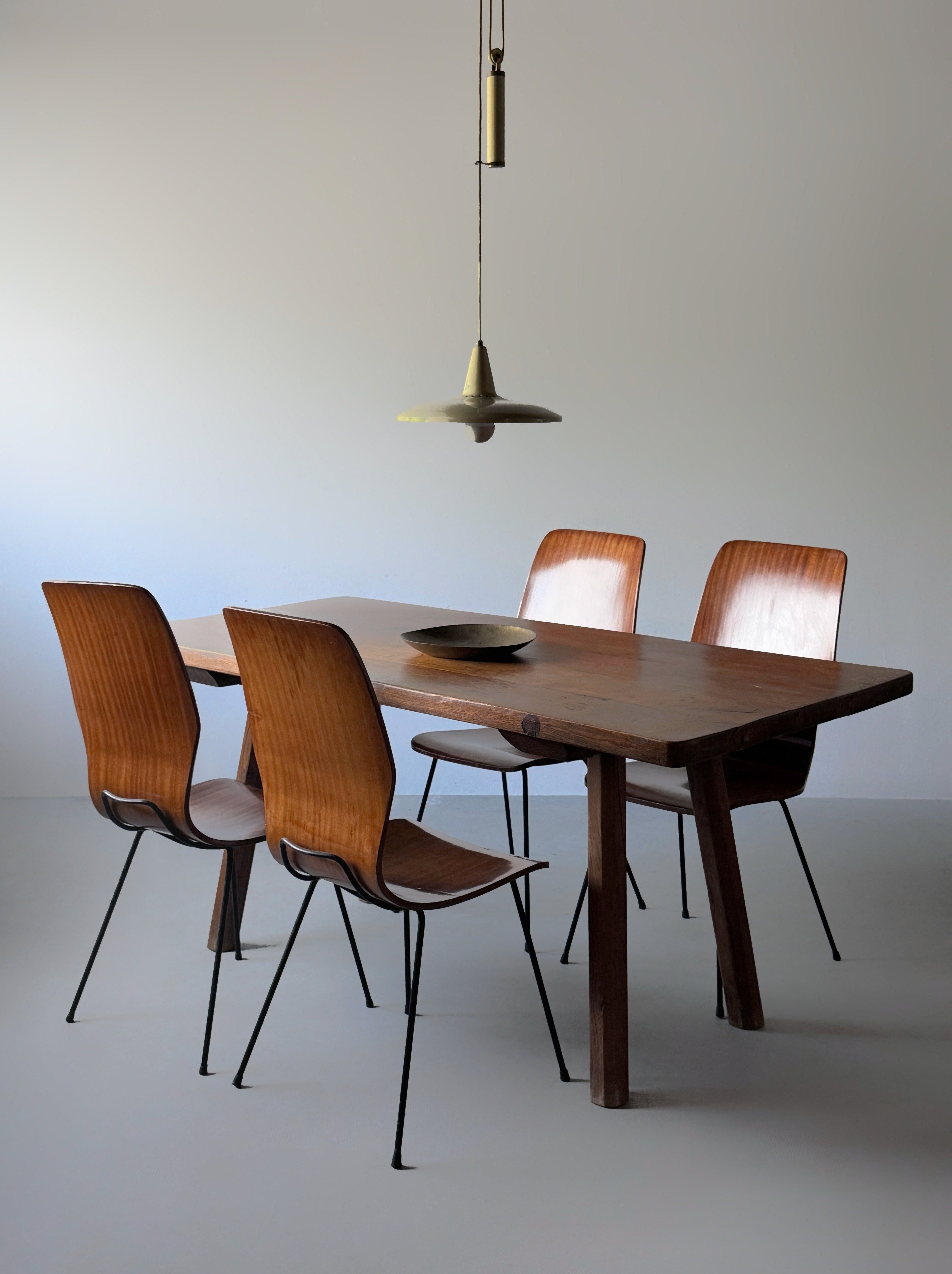 Mid-Century Dining Chairs by Carlo Ratti, Italy 1960s　