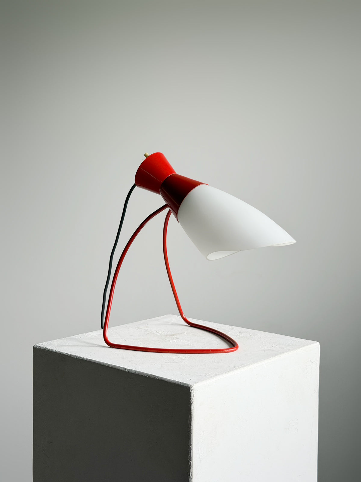 Model 1621 Red Table Lamp by Josef Hurka for Napako, 1960s