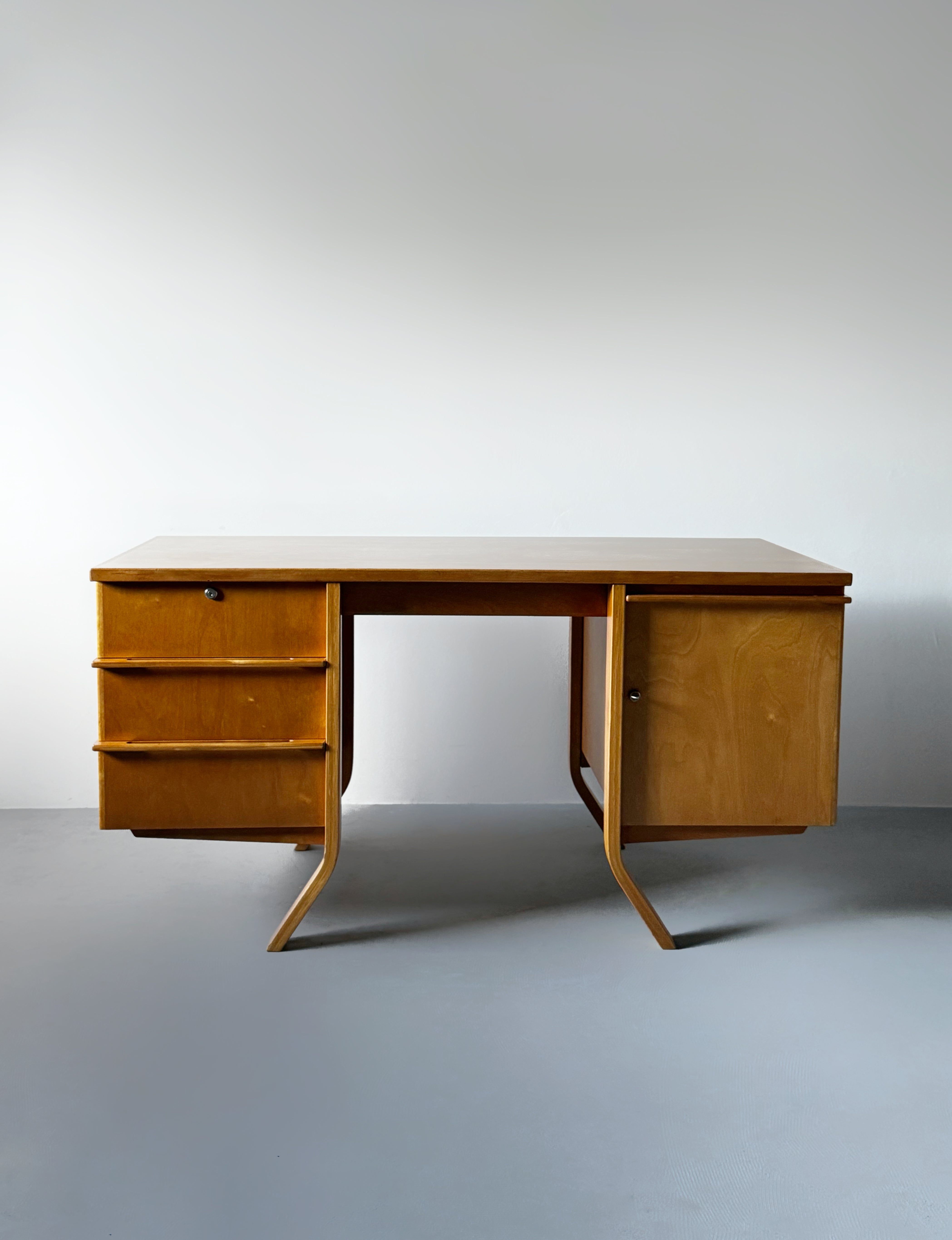 EB04 Desk by Cees Braakman for Pastoe, Netherlands 1950s|