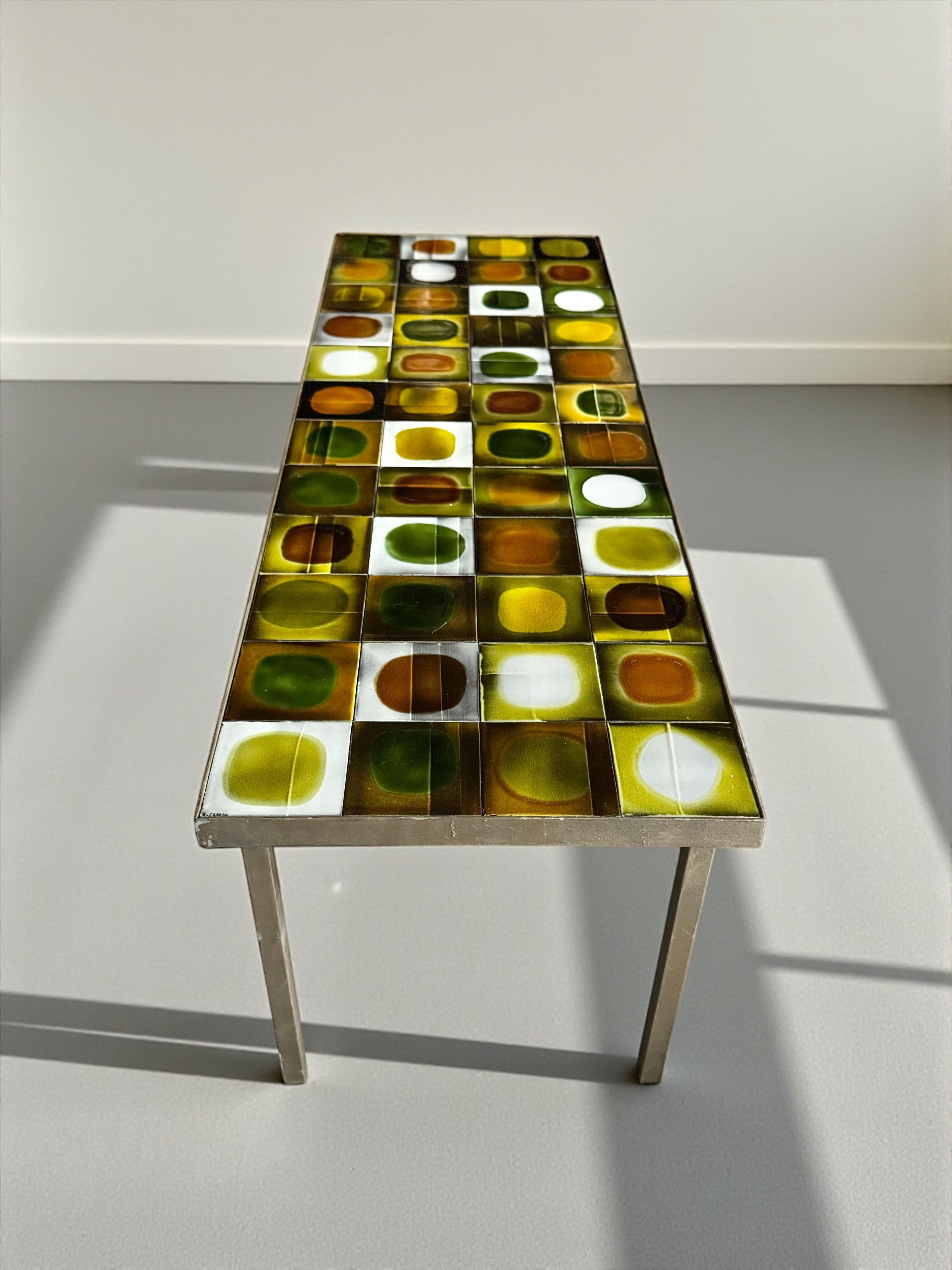 Planetes ceramic coffee table by Roger Capron, 1960s