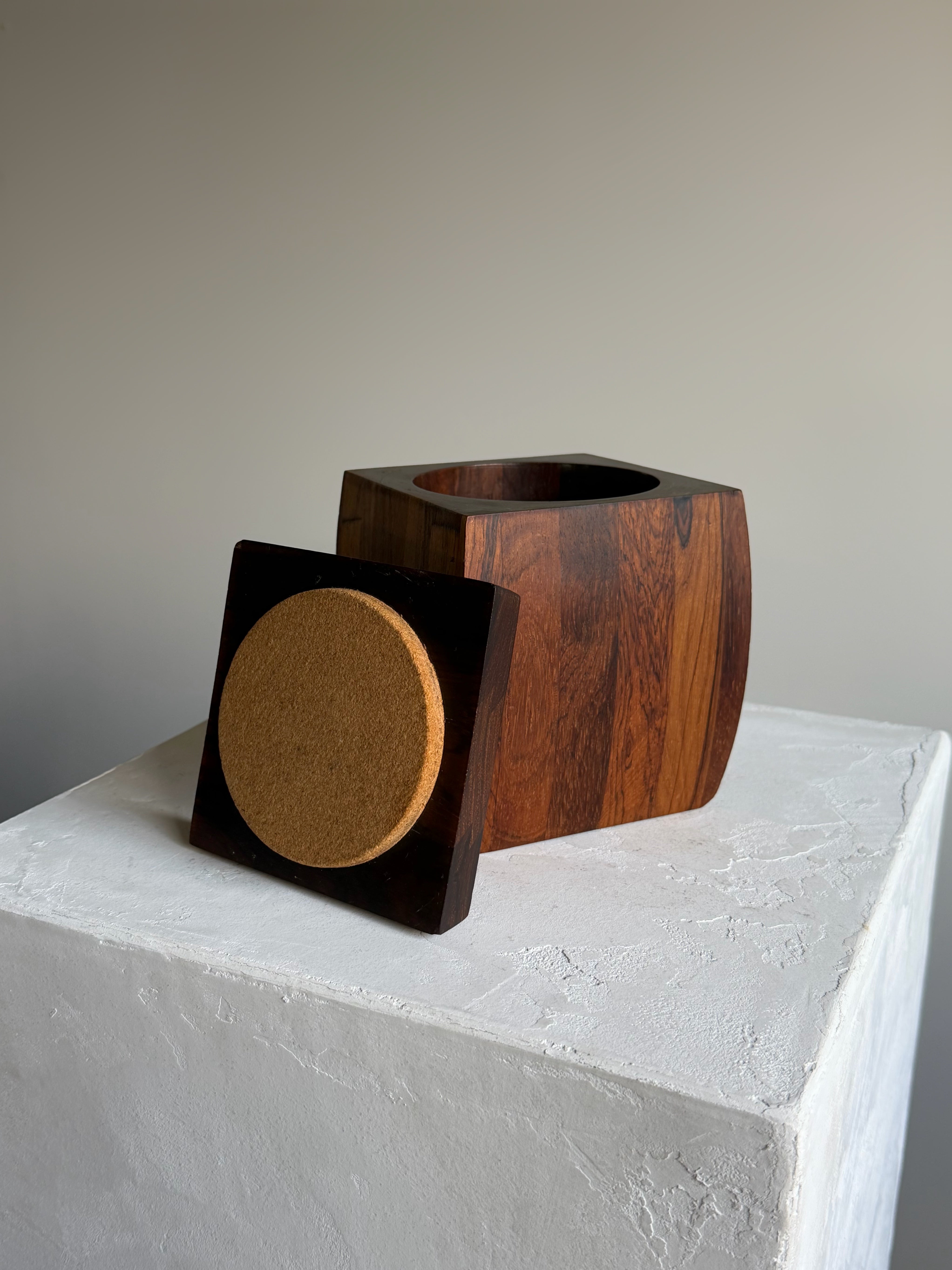 Jean Gillon Tobacco Jar made of Jacaranda Wood HAND MADE