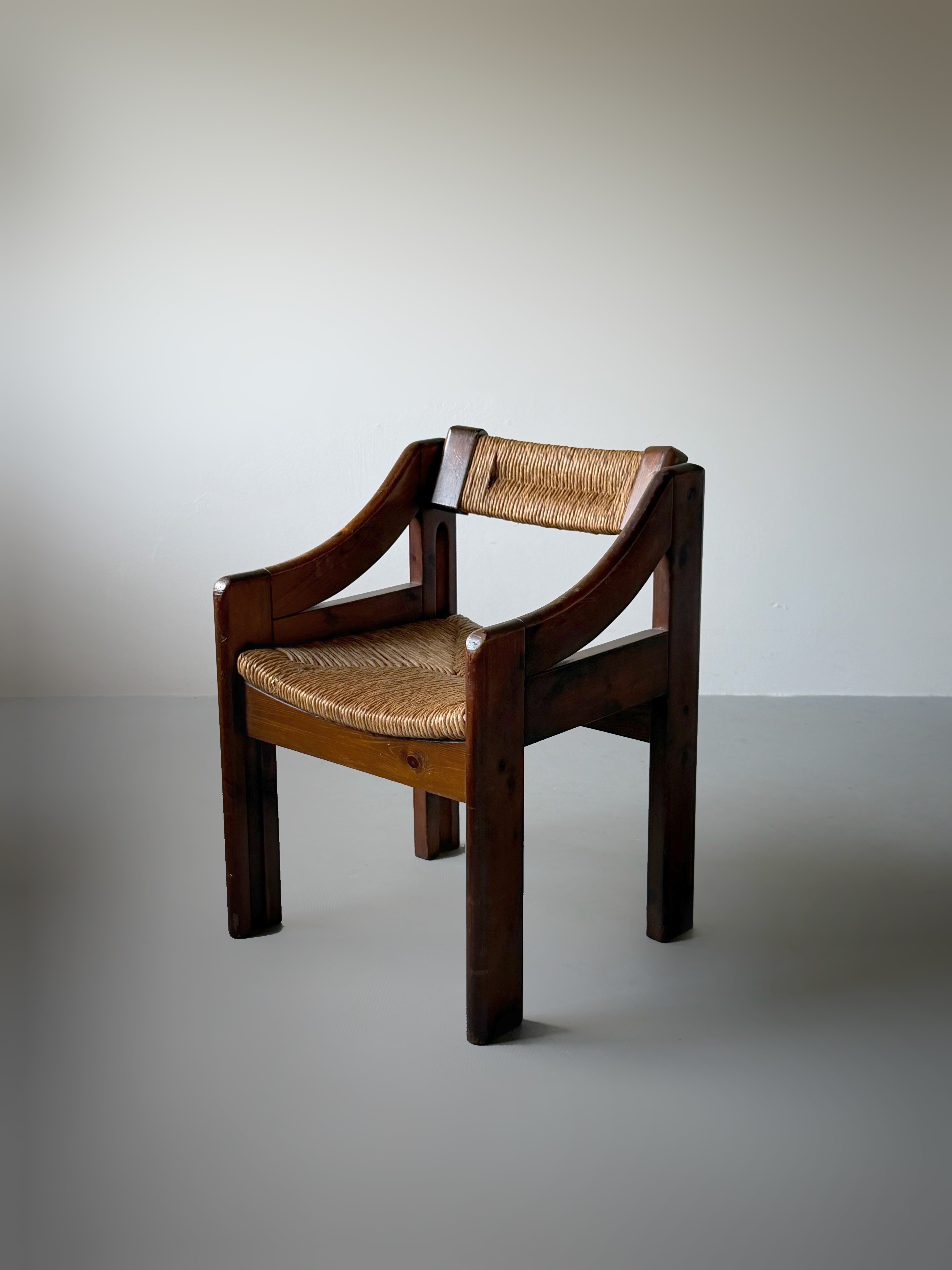 Brutalist Armchair designed by Silvio Coppola for Fratelli Montina, Italy, 1970s