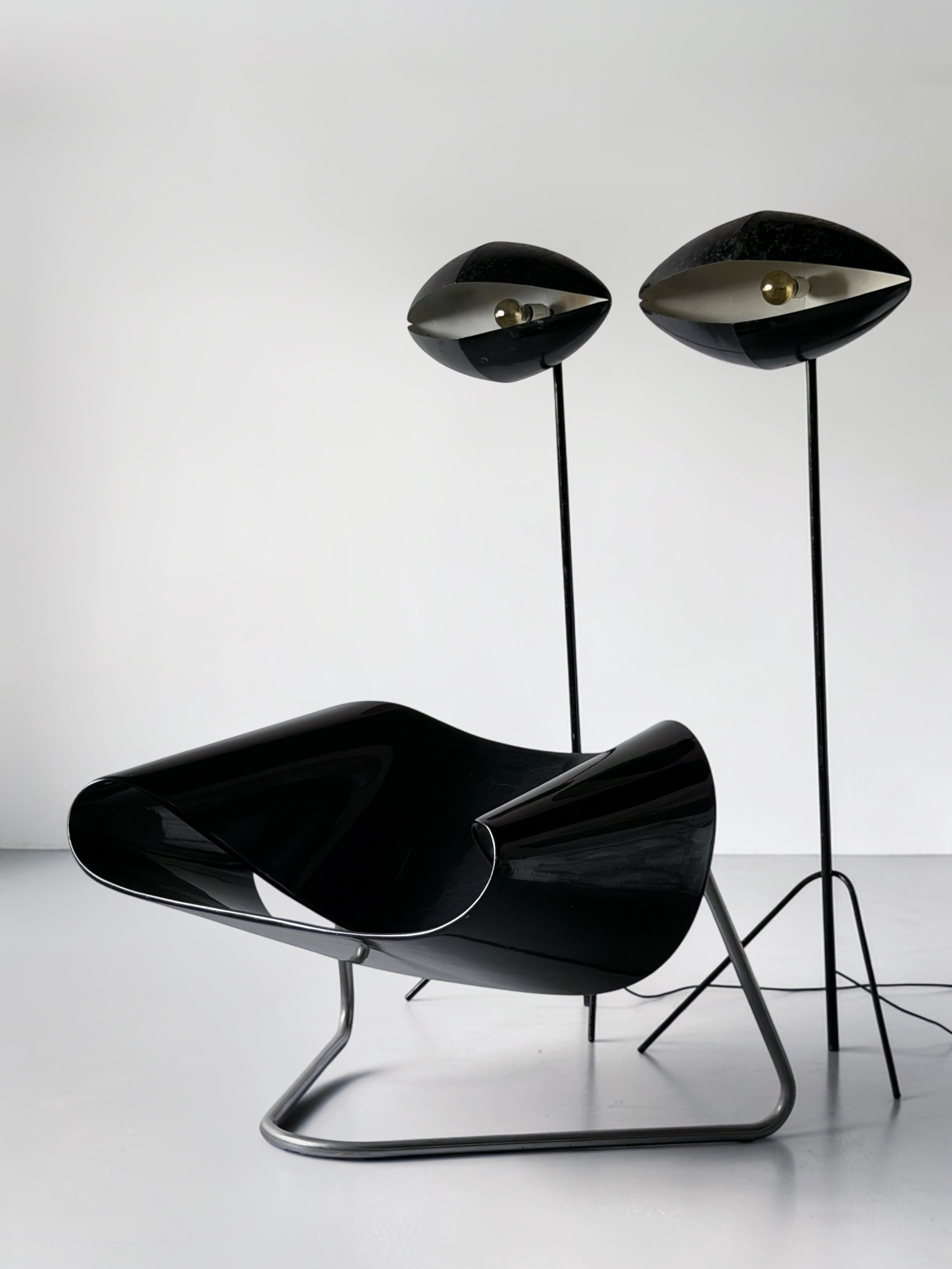 Pair of “Fantomas” Floor Lamps by India Mahdavi, France, circa 1990