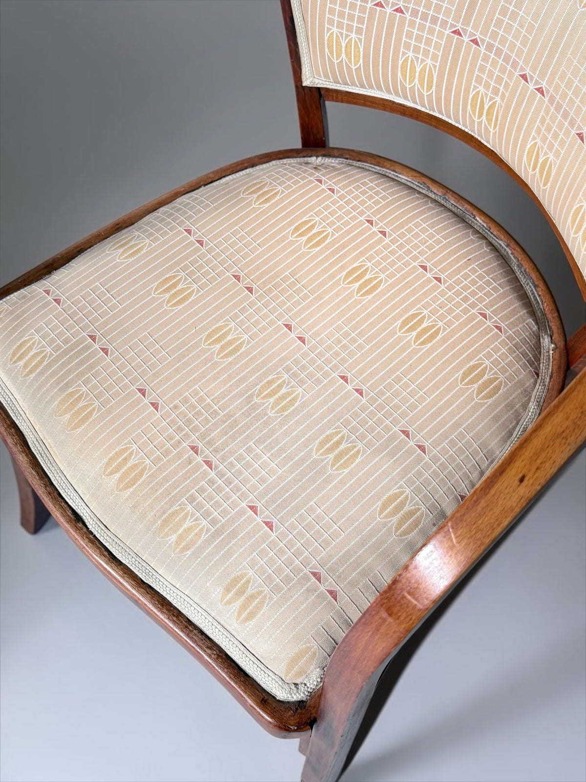 Set of 4 Model 715 Armchairs by Gustav Siegel (Austrian, 1880-1970) for J&J Kohn, Austria 1899　