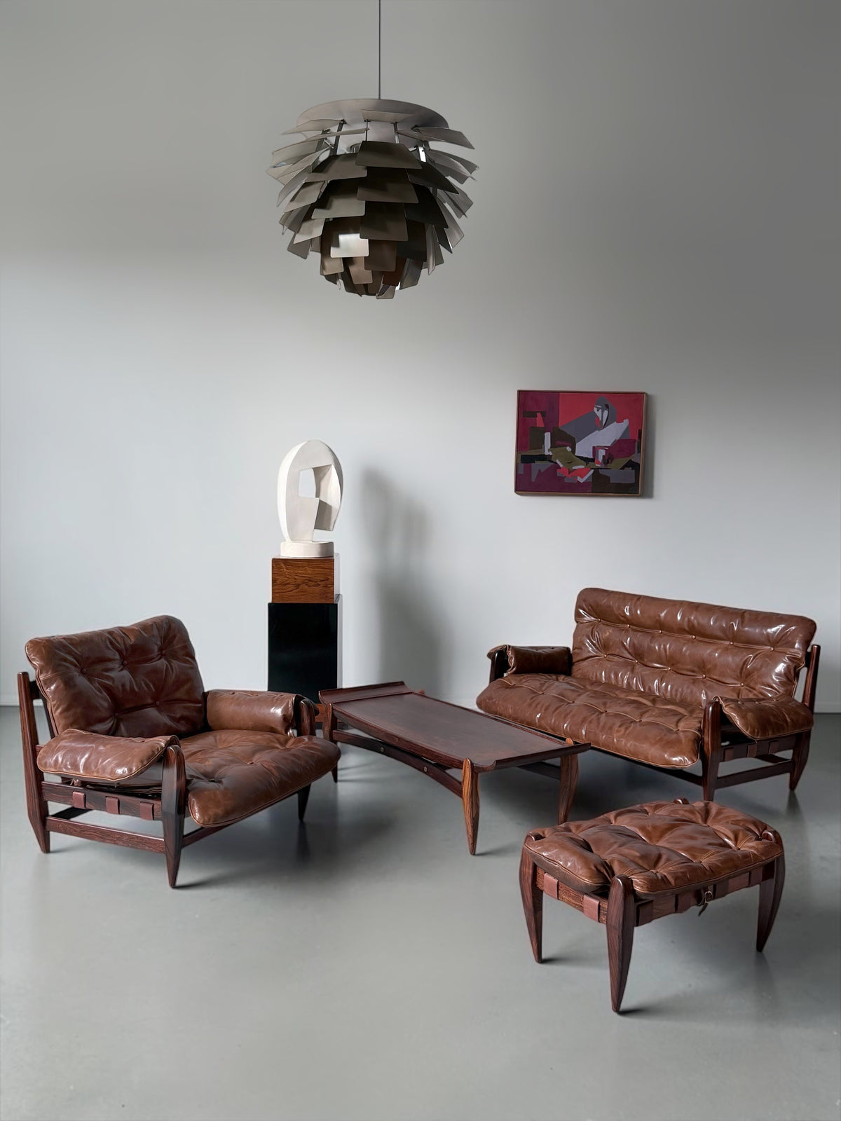 Rodeio Lounge Set by Jean Gillon for Italma Wood Art, Brazil, 1960s