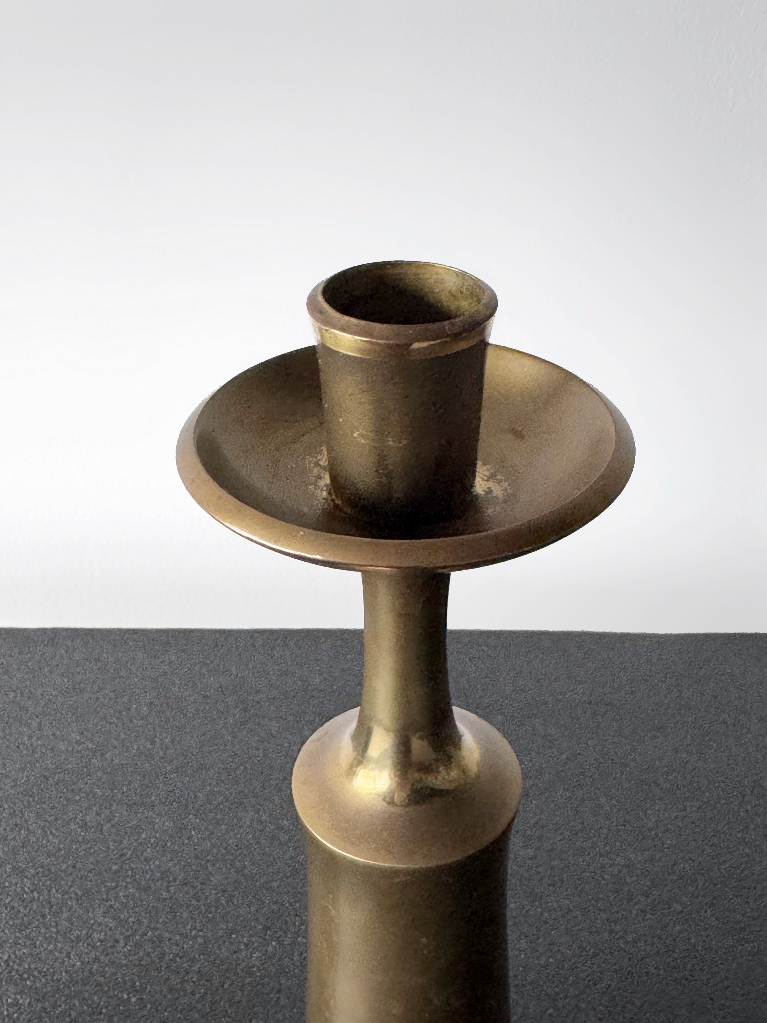 Danish Brass Candlesticks by Jens Harald Quistgaard for IHQ, 1960s, Set of 2　