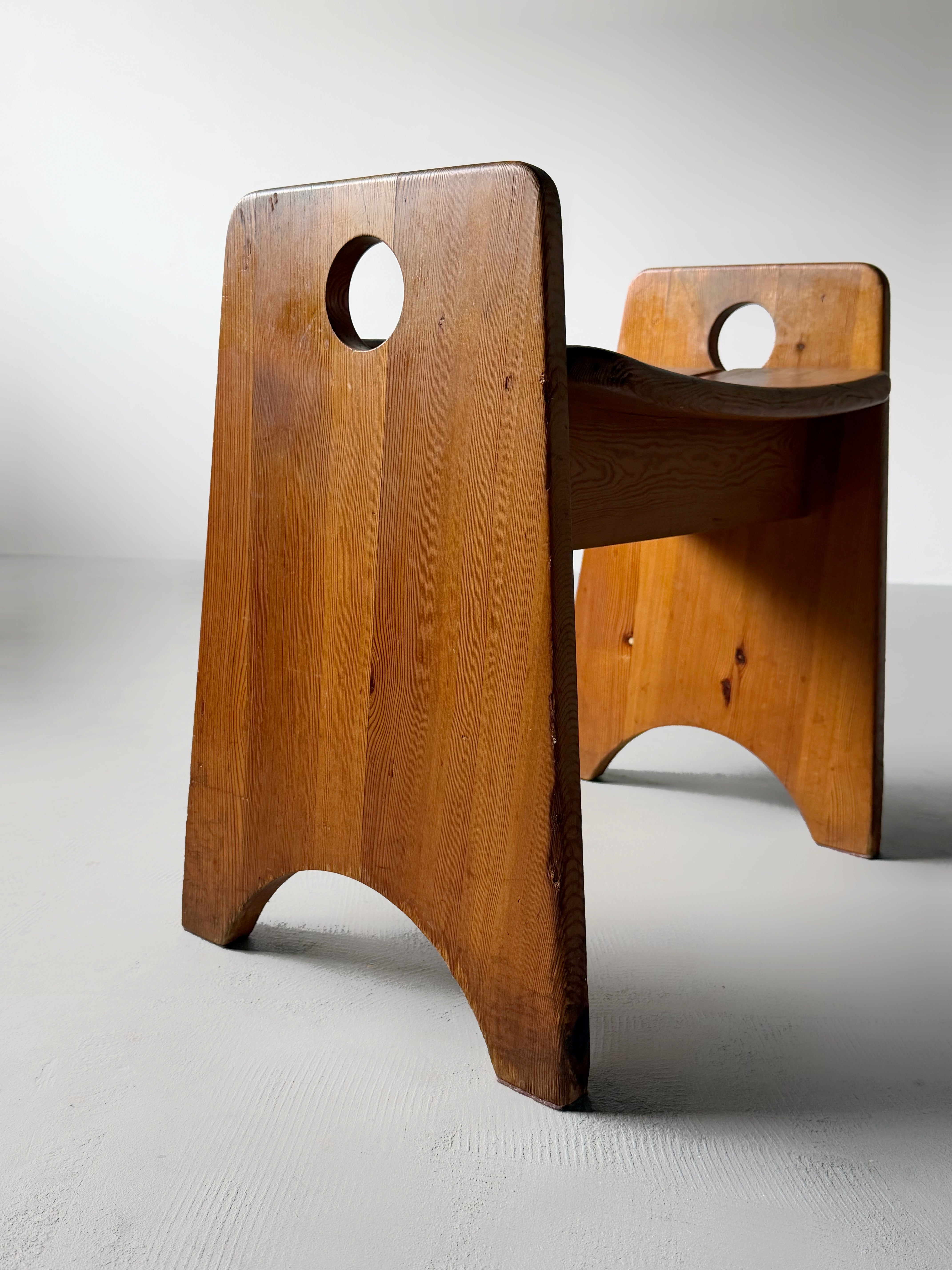 Stool By Gilbert Marklund for Furusnickarn AB, Sweden 1970s