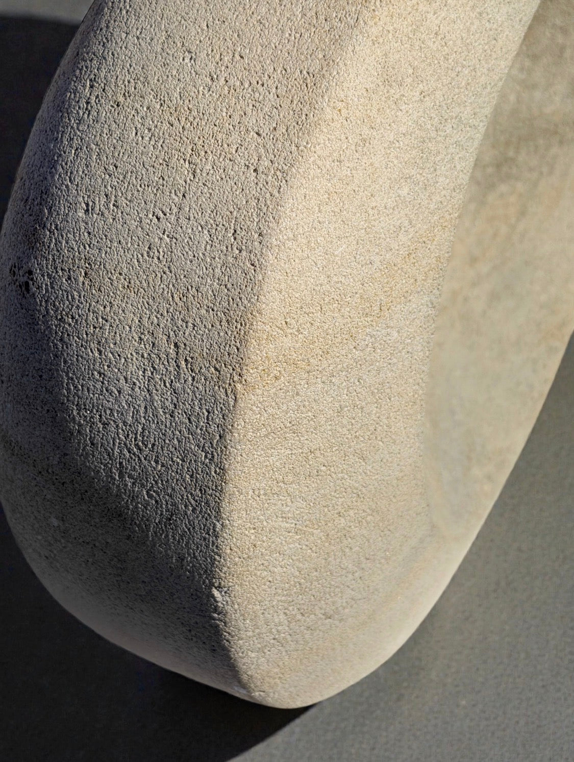 Vintage lamp in Chauvigny Stone by Arsène Galisson