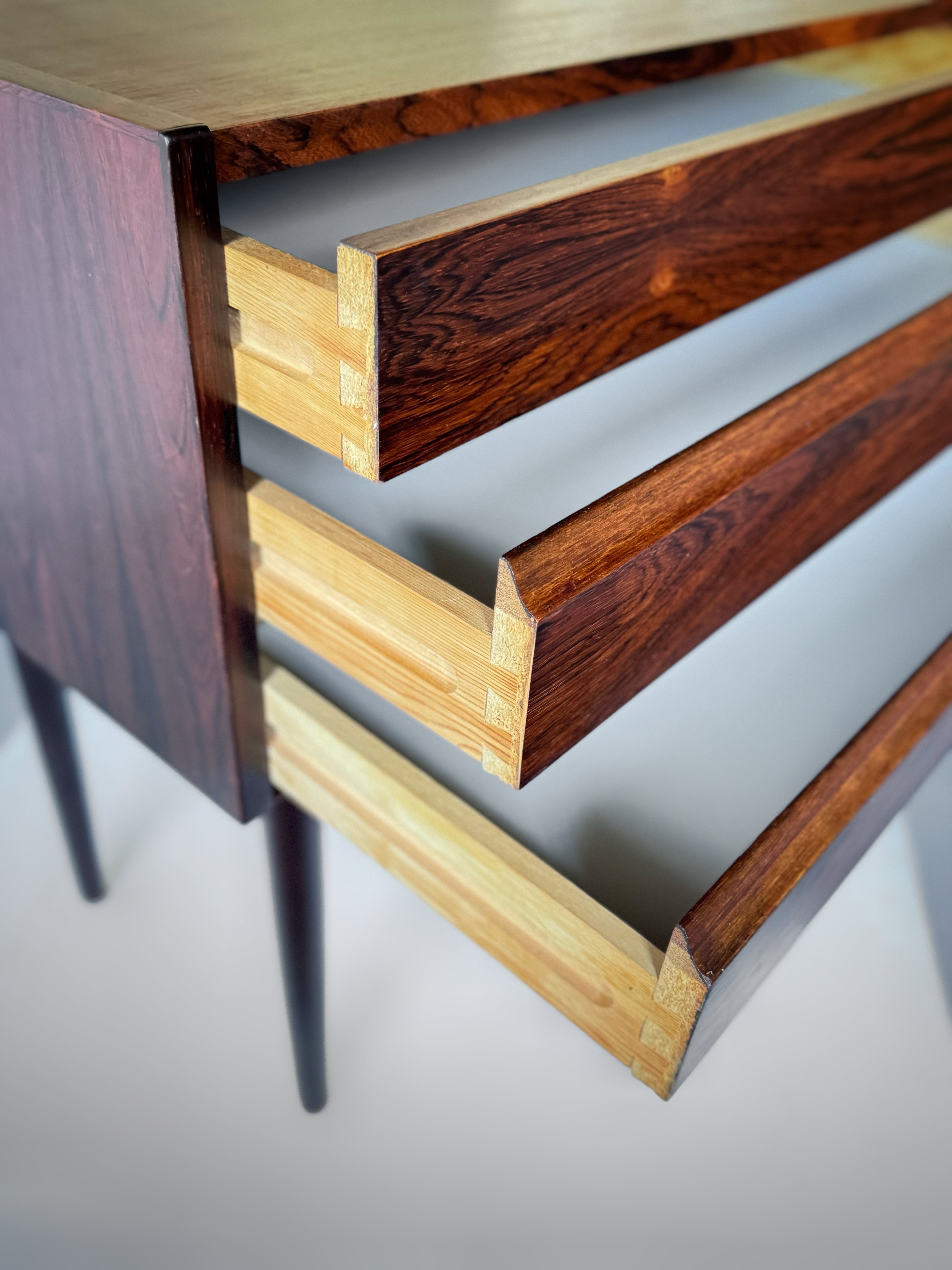 Small Chest of Drawers in rosewood