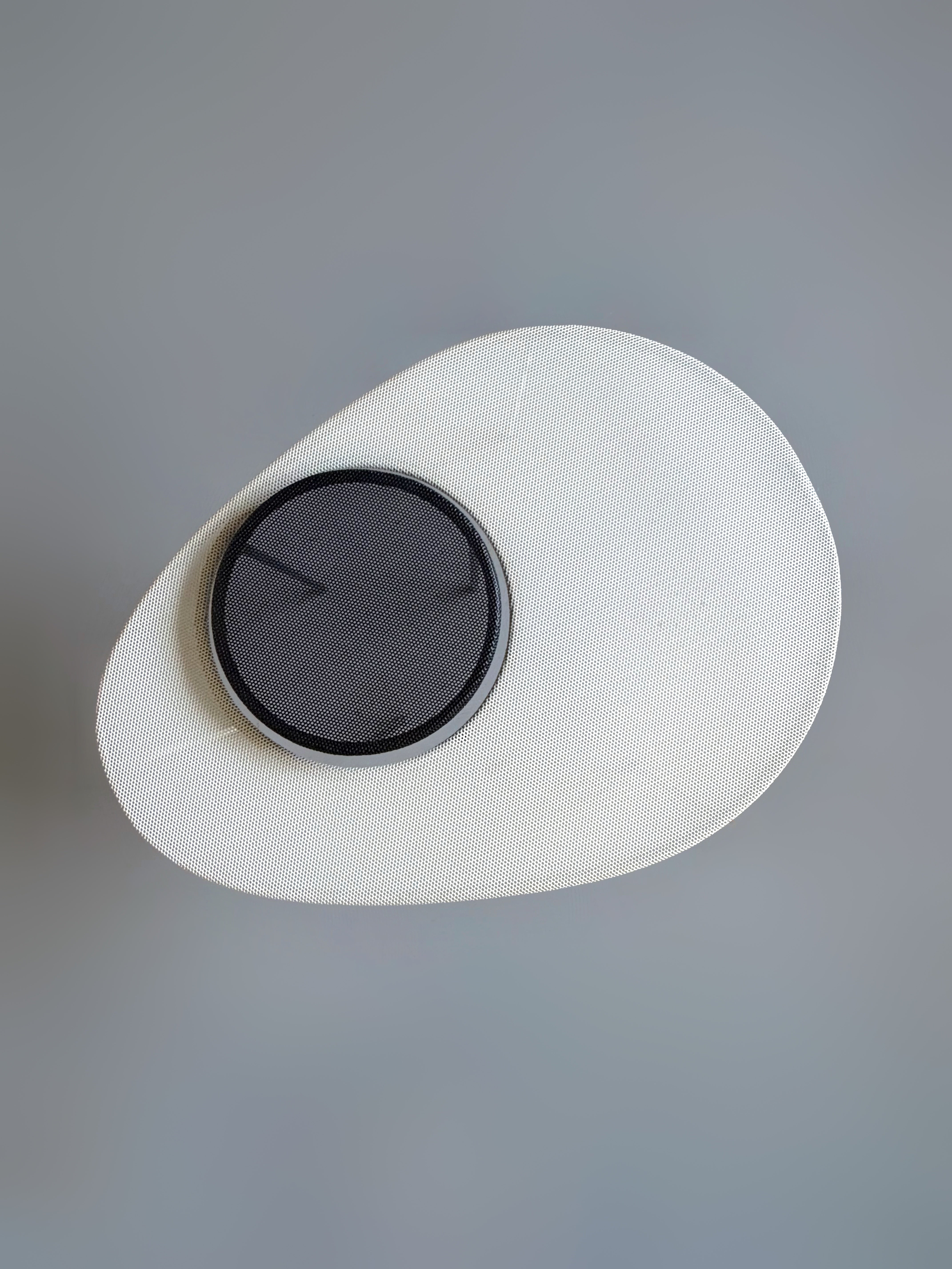 Kangaroo side tables by Mathieu Mategot set of two in black & White for Gubi