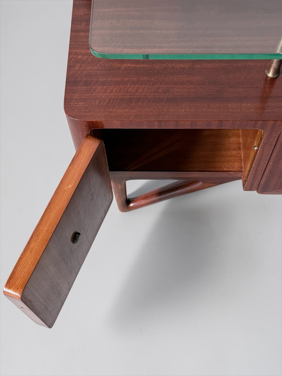 Pair of Italian Bedside Cabinets, Italy 1950s