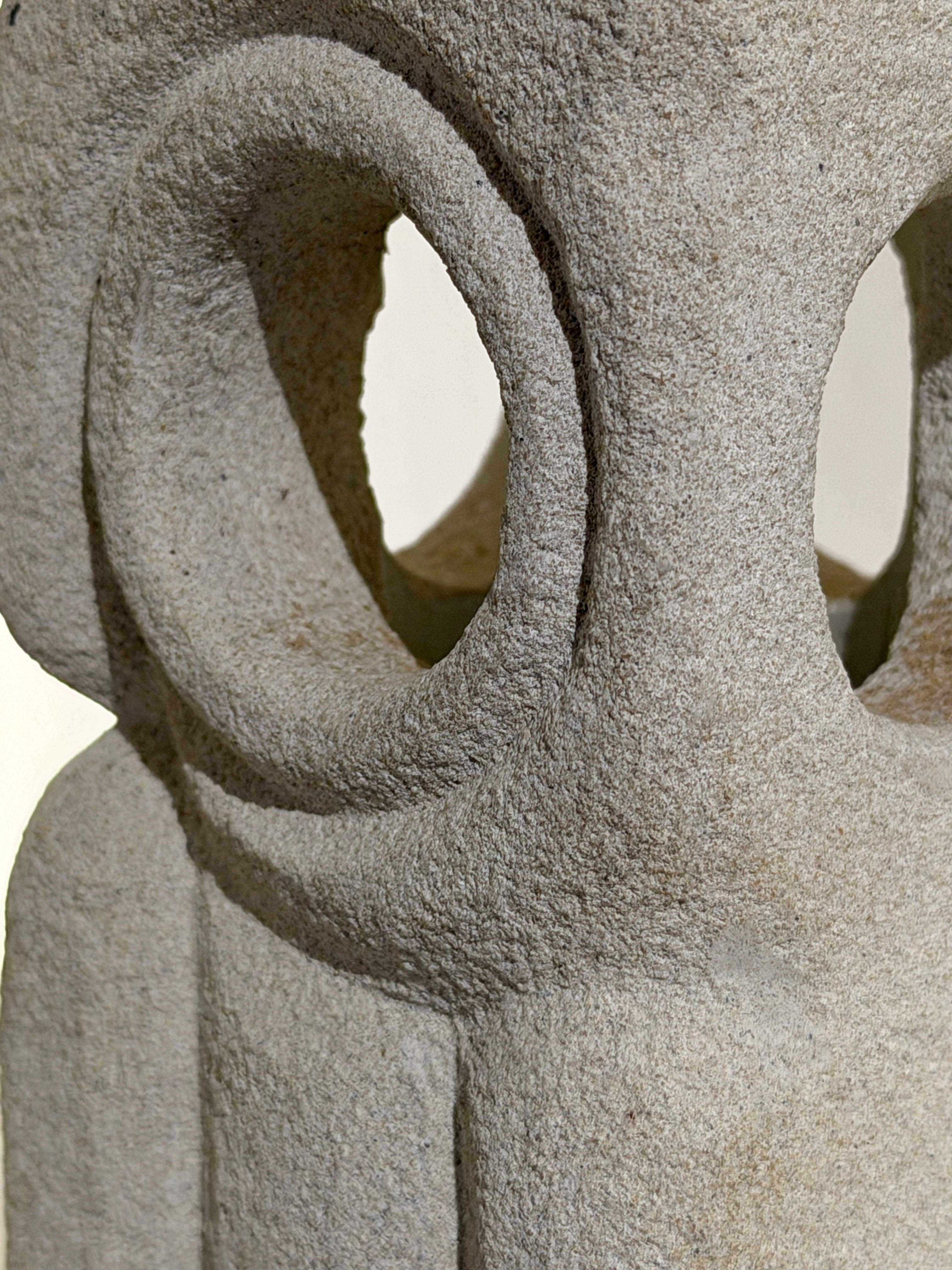 Pair of Table Lamps in Stone by Albert Tormos, France 1960s