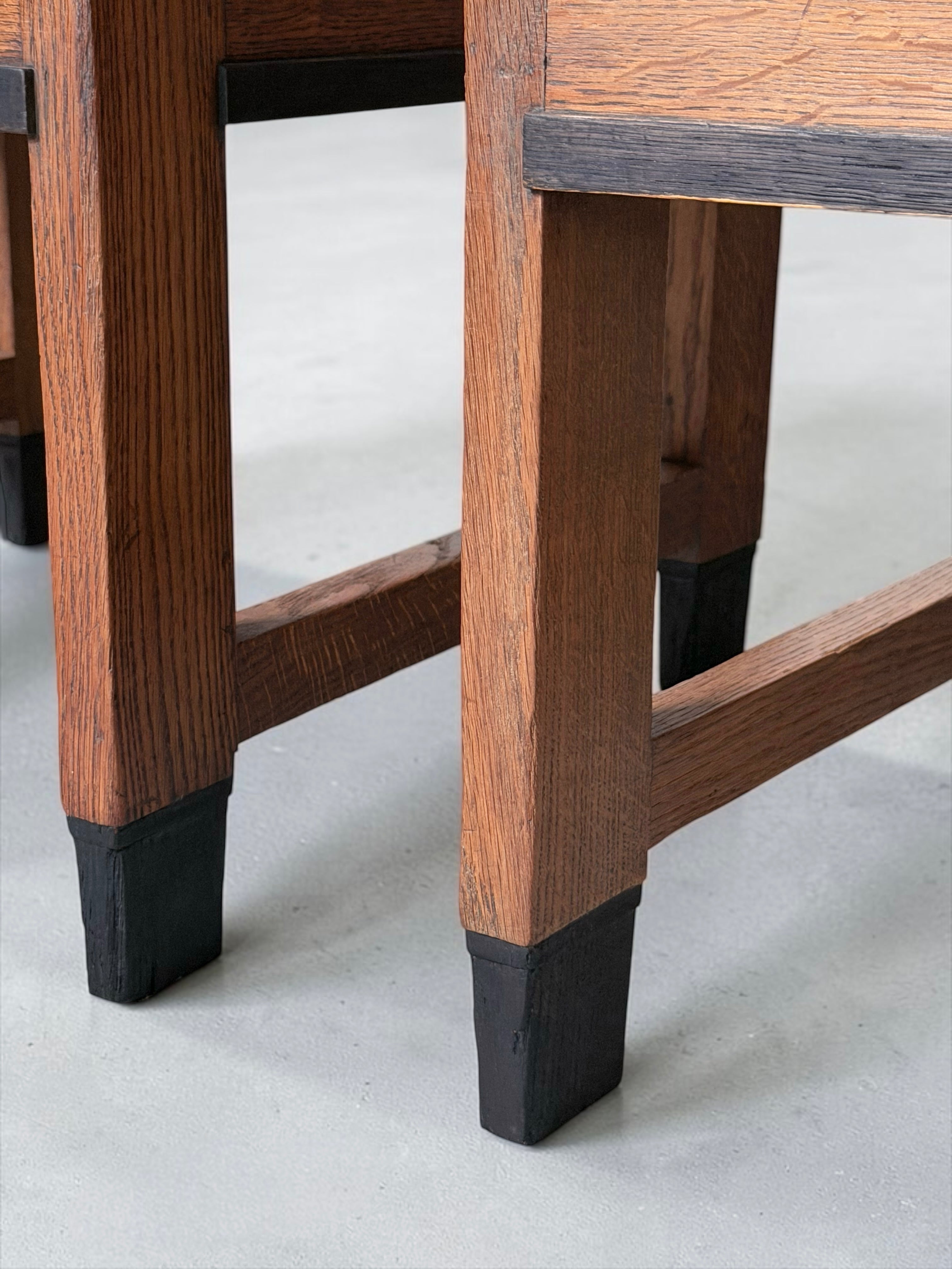 Haagse School armchairs by H. Fels for L.O.V. Oosterbeek, The Netherlands 1920s
