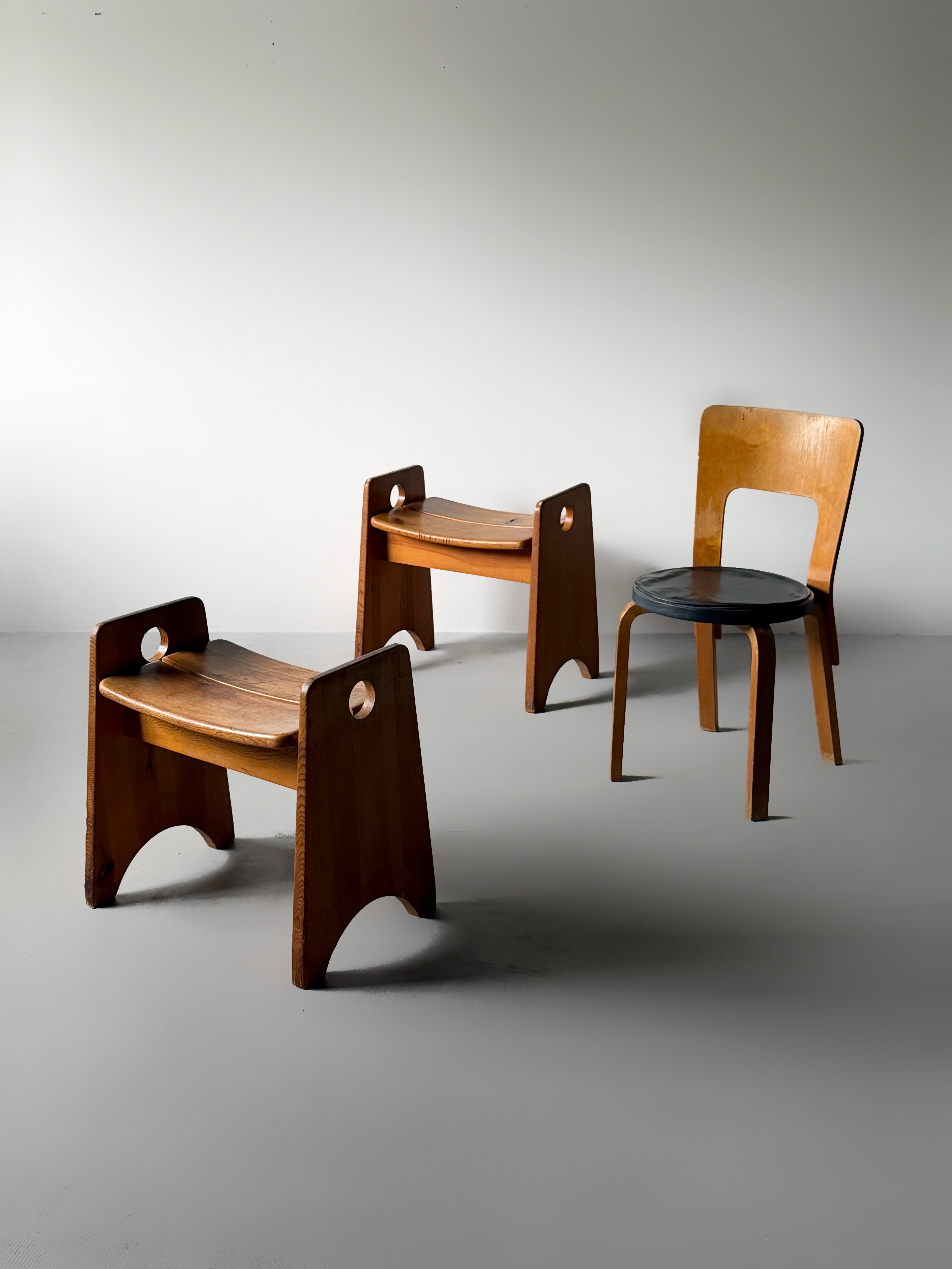 Stool By Gilbert Marklund for Furusnickarn AB, Sweden 1970s