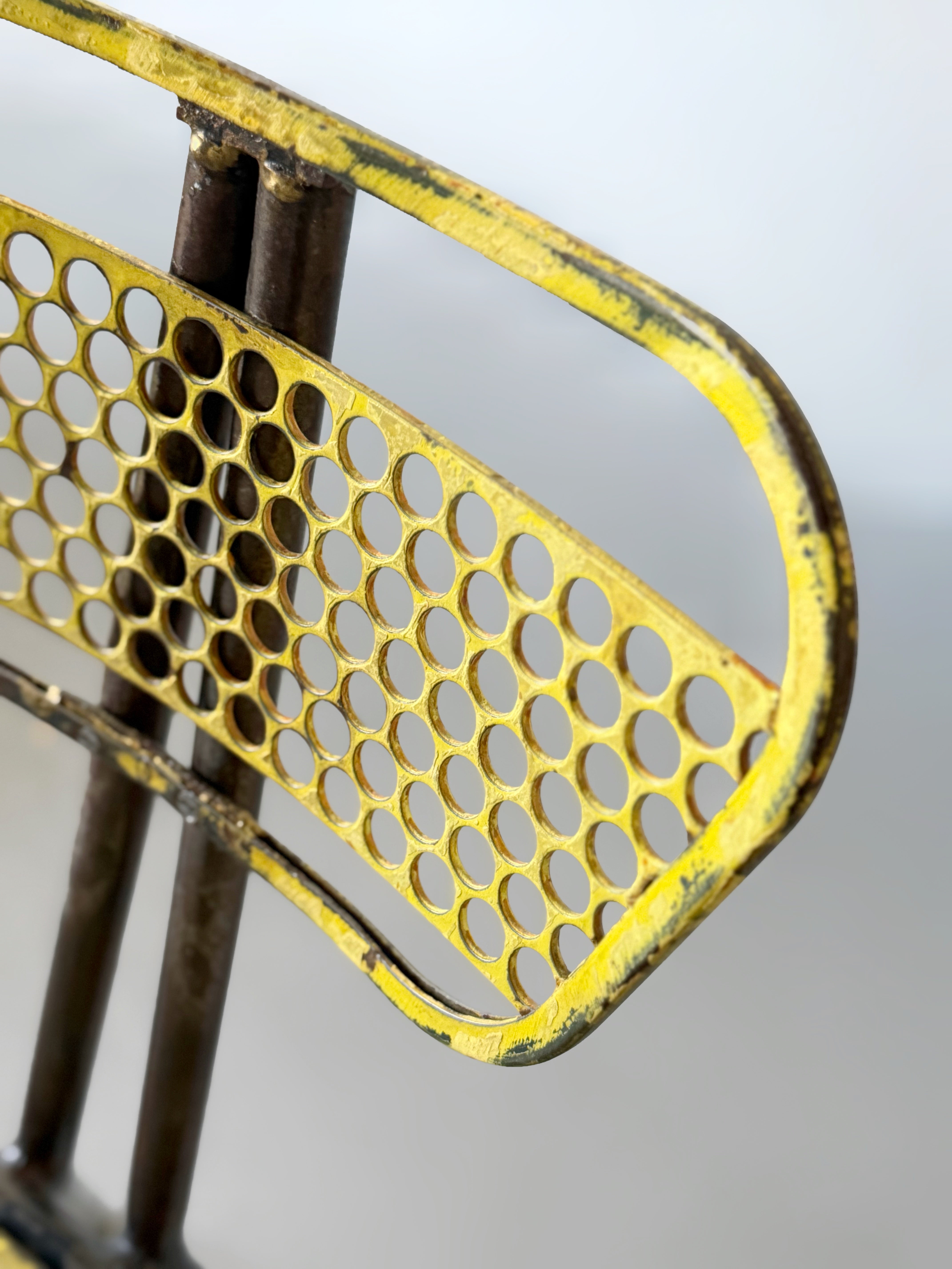 "Radar" Side Chair by Rene Malaval for Bloc Metal, France 1950s