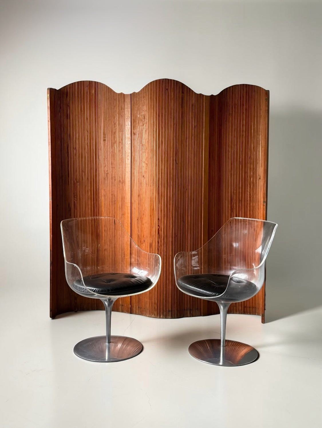 French Tambour Screen by S.N.S.A, 1940s