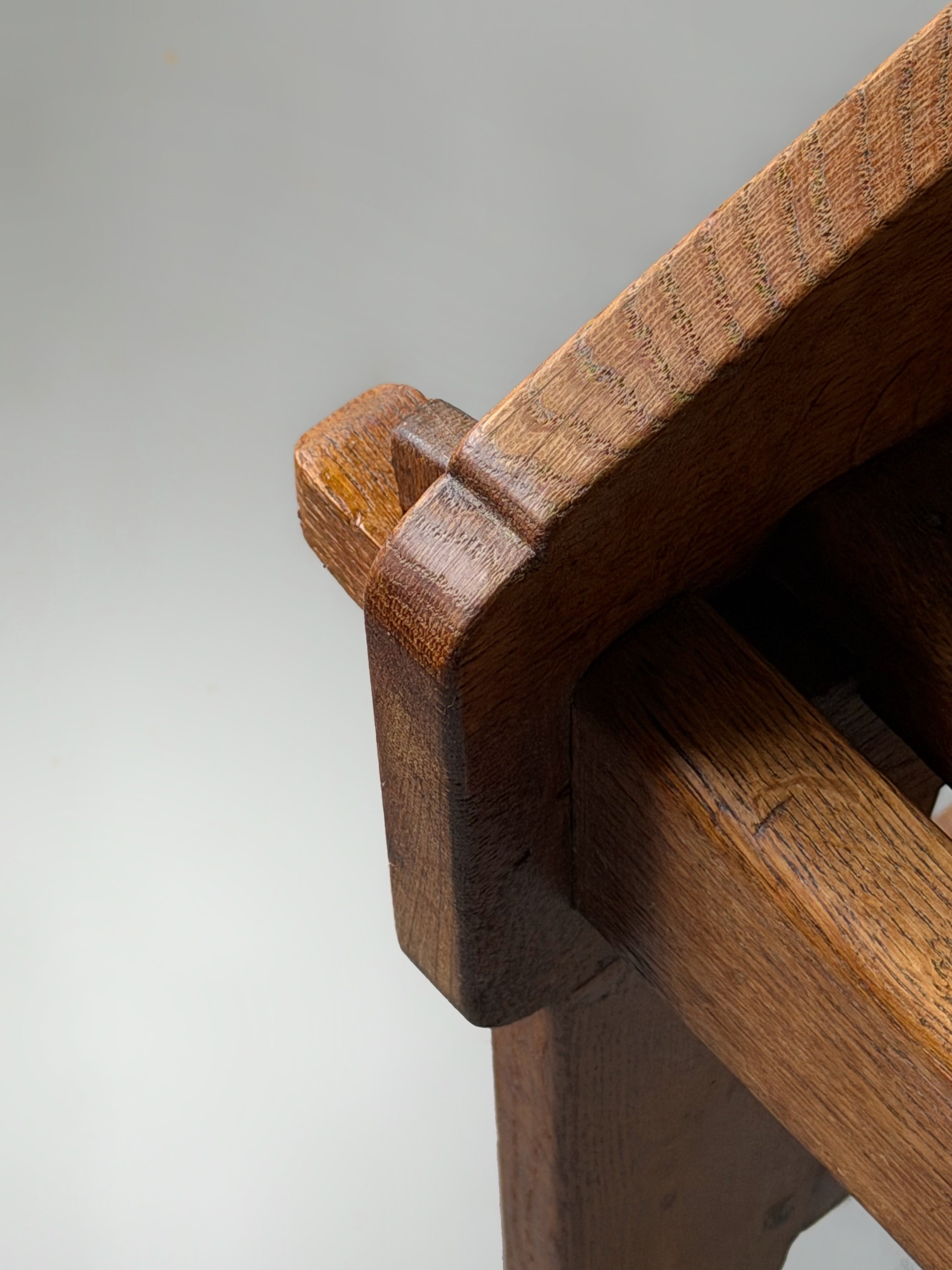 Arts and Crafts Stool, 1940s