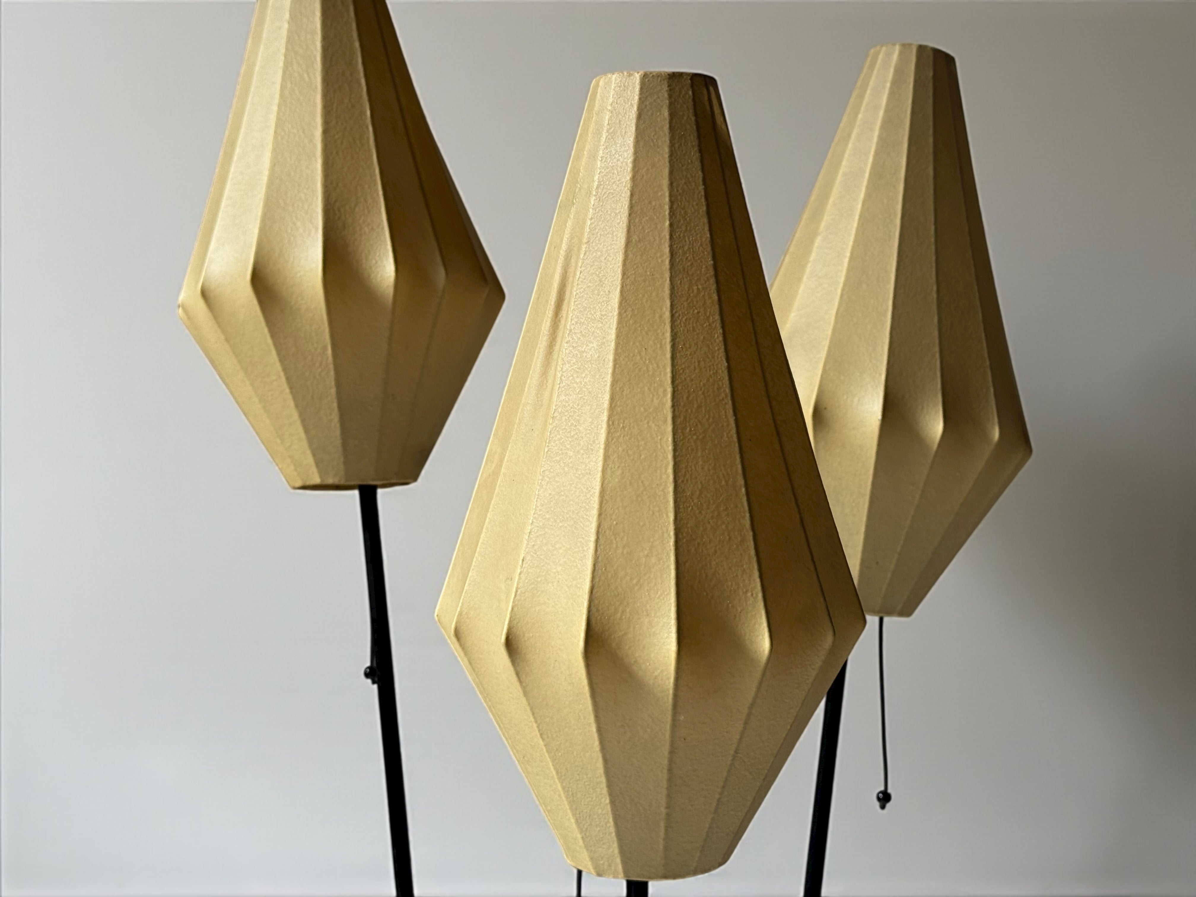 Tripod Cocoon Floor Lamp, Sweden 1960s