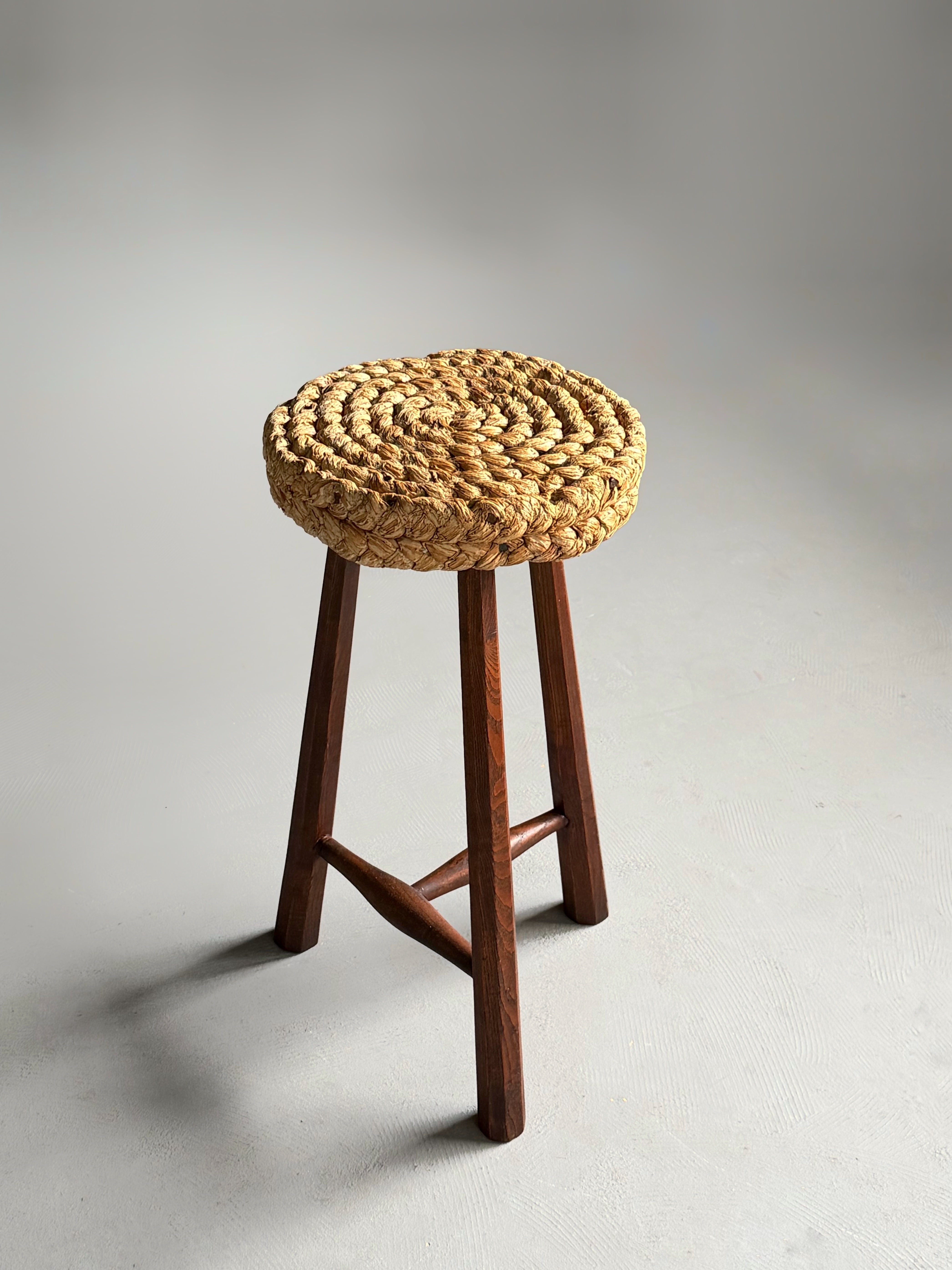 Stool by Adrien Audoux & Frida Minet, France 1950s　