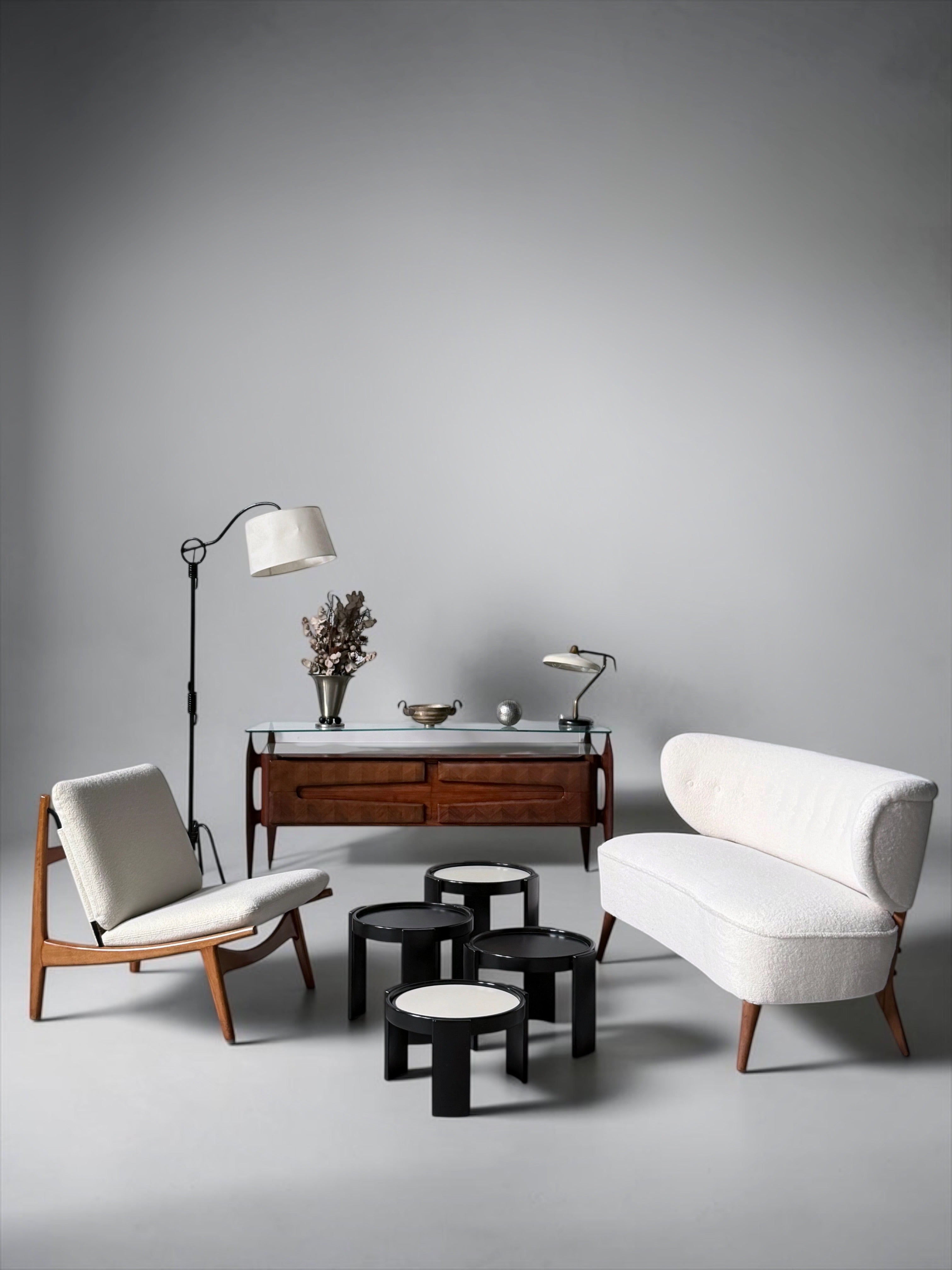 Two-Seater Sofa by Otto Schulz 'Attr.' for Boet, Sweden 1940s　