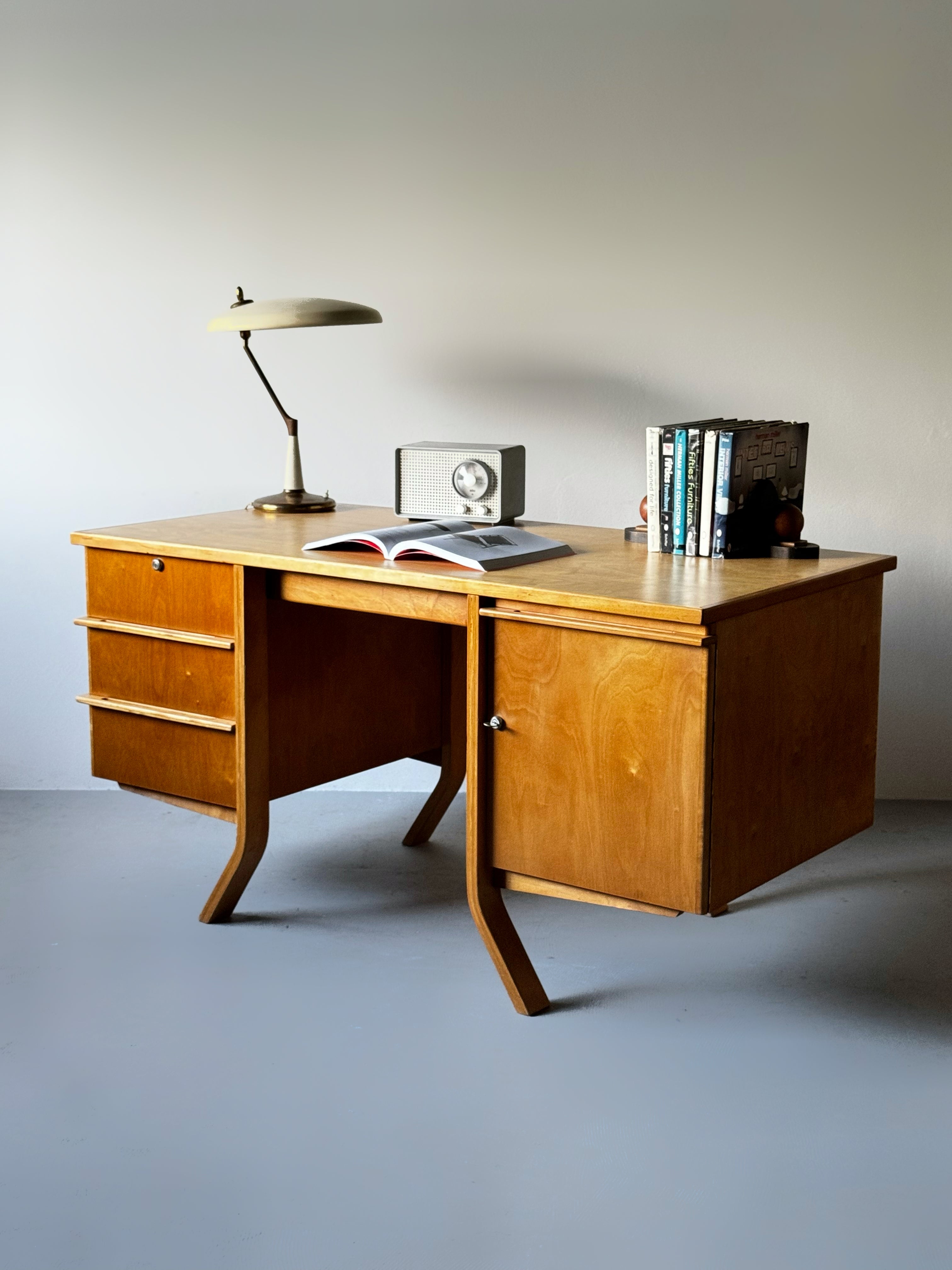 EB04 Desk by Cees Braakman for Pastoe, Netherlands 1950s|