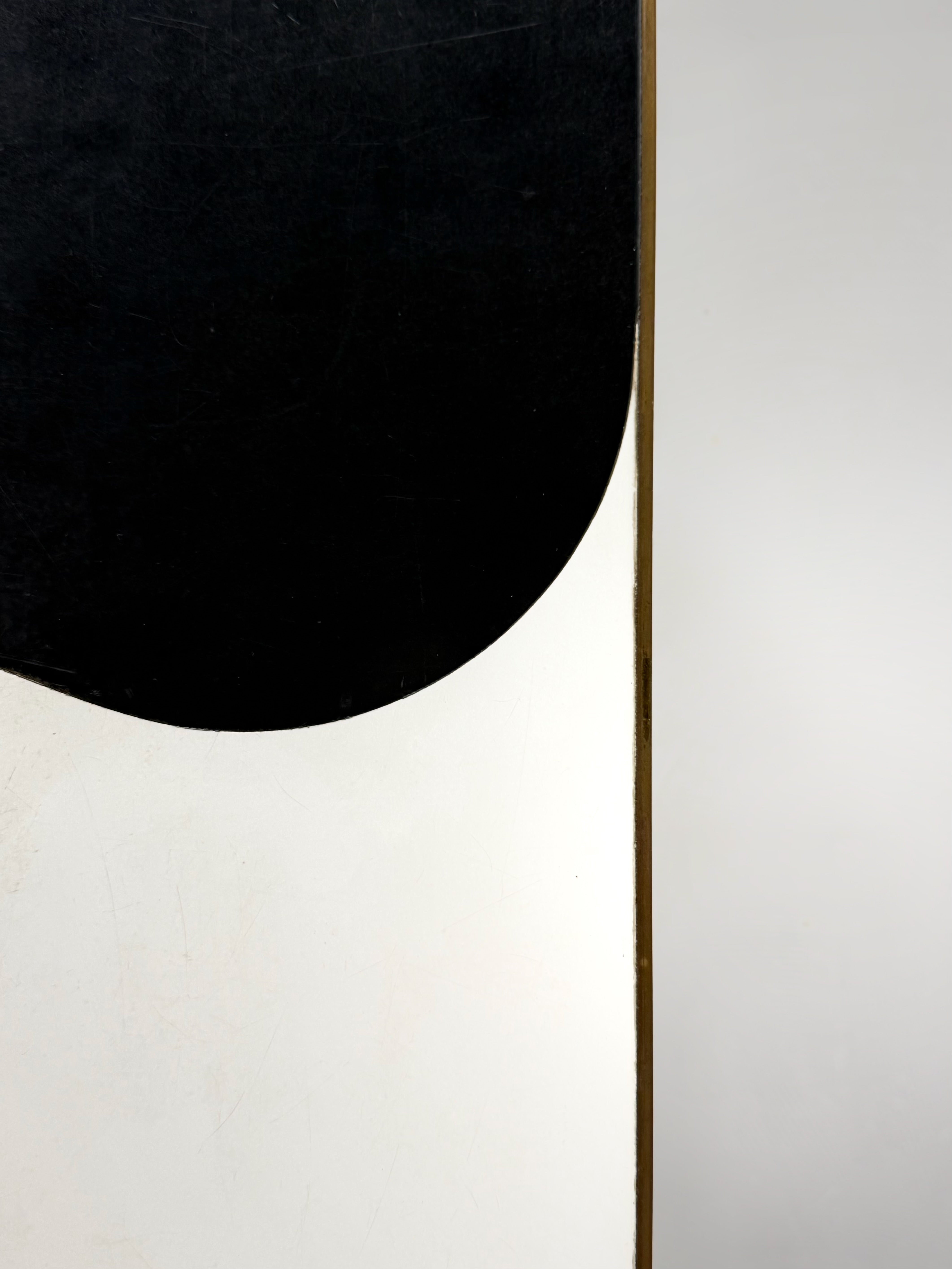 Vintage Table with Brass-Bound Edges